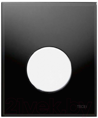 TECEloop urinoir bedieningsplaat 9242655  -  Glas zwart toets mat chroom