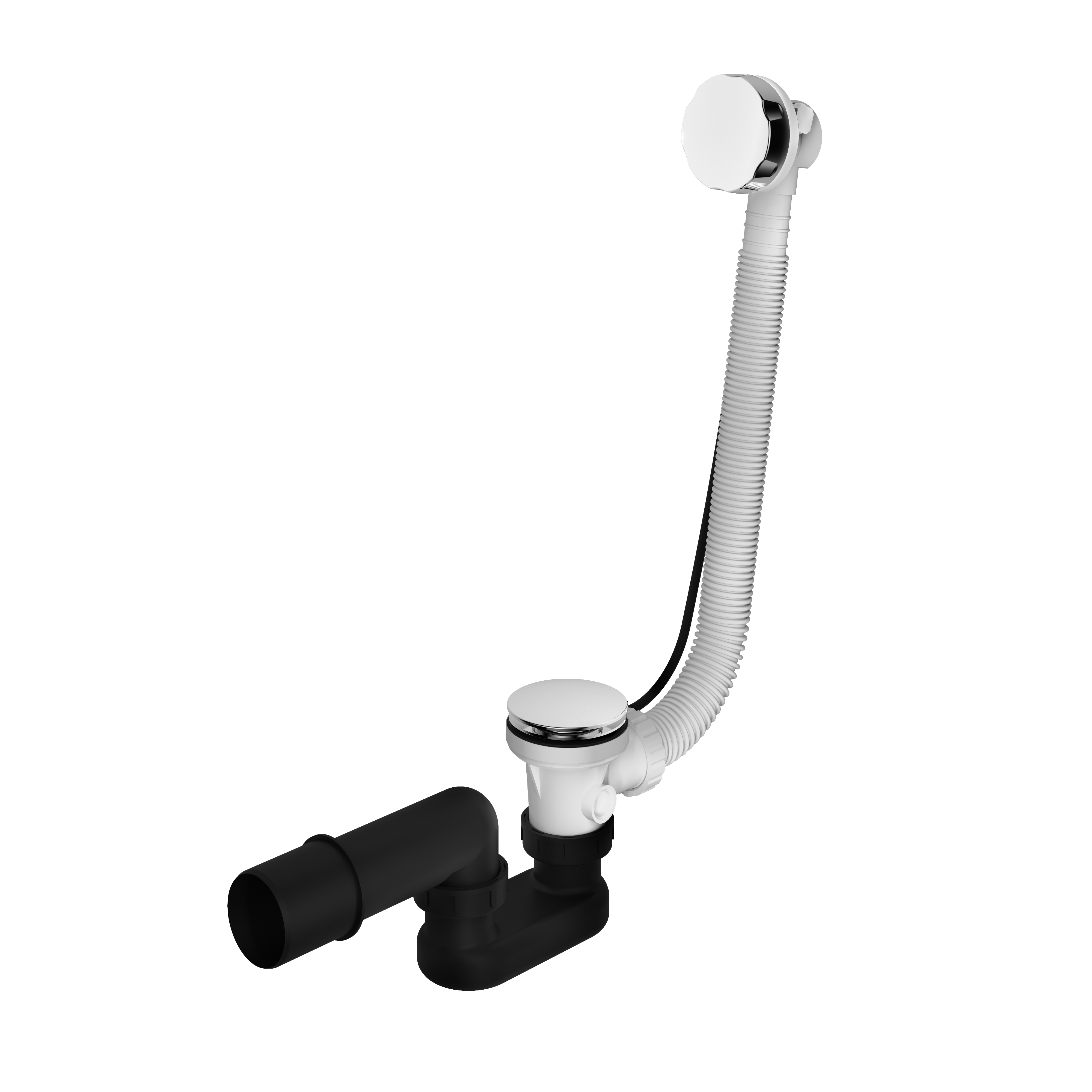 Hotbath Pal badoverloop set verlengd P032CR Chroom