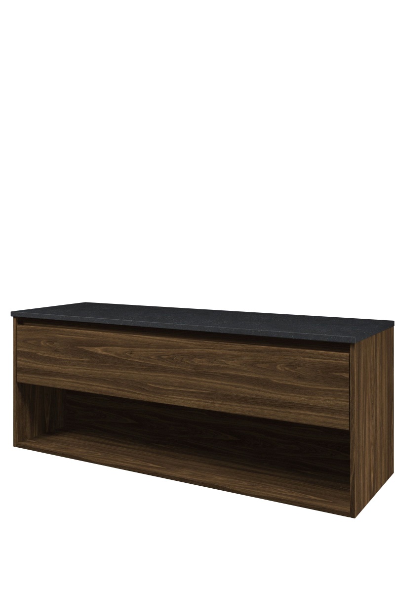 Proline Top afdekplaat hardsteen onderk. m. schap H540xB1400xD460 Cabana oak/Blue stone / 1817973
