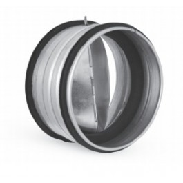 Terugslagklep rond 150 voor montage tussen kanaal safe RSK150S
