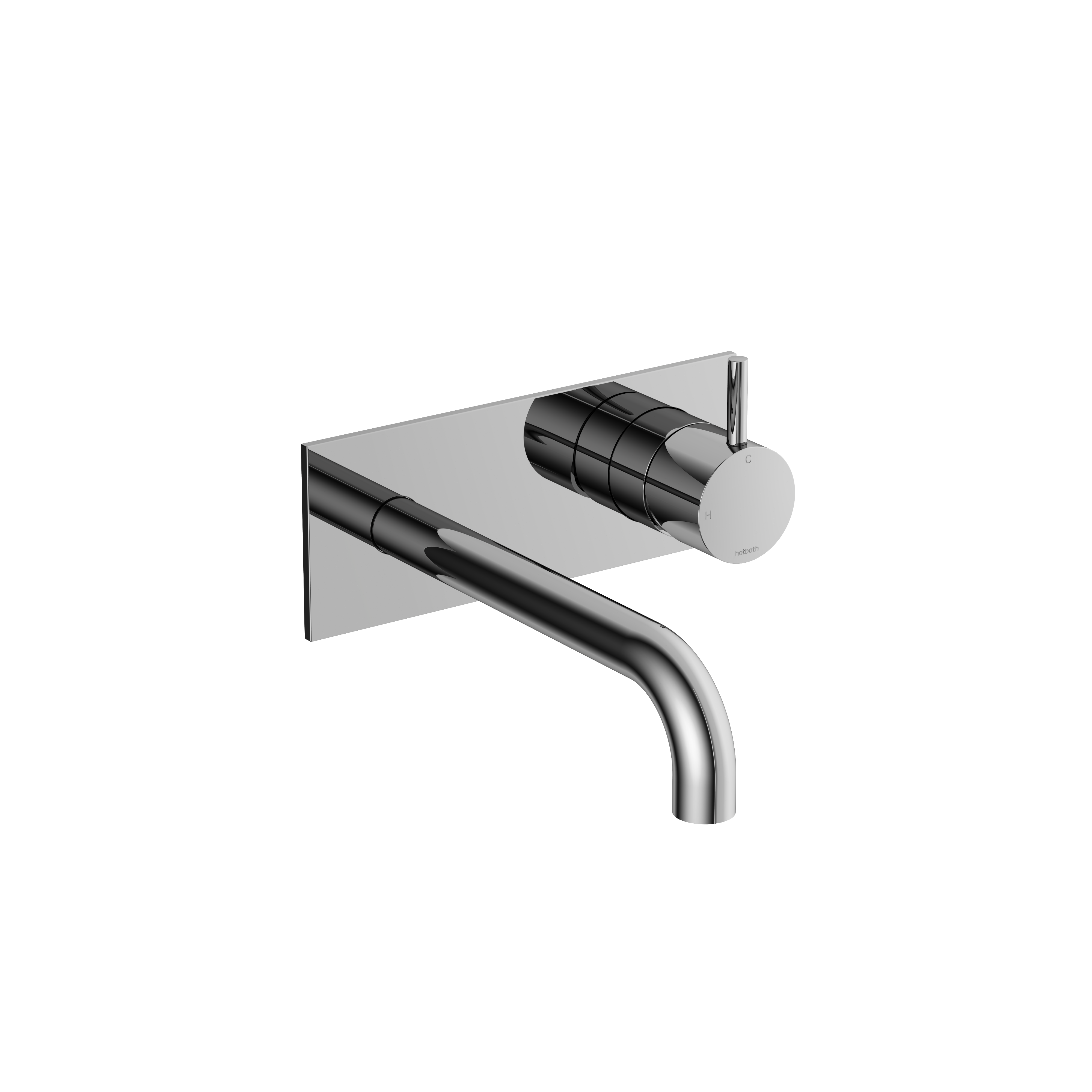 Hotbath Cobber afbouwdeel tbv inbouw wastafelkraan 18cm uitloop CB106EXT18CR Chroom