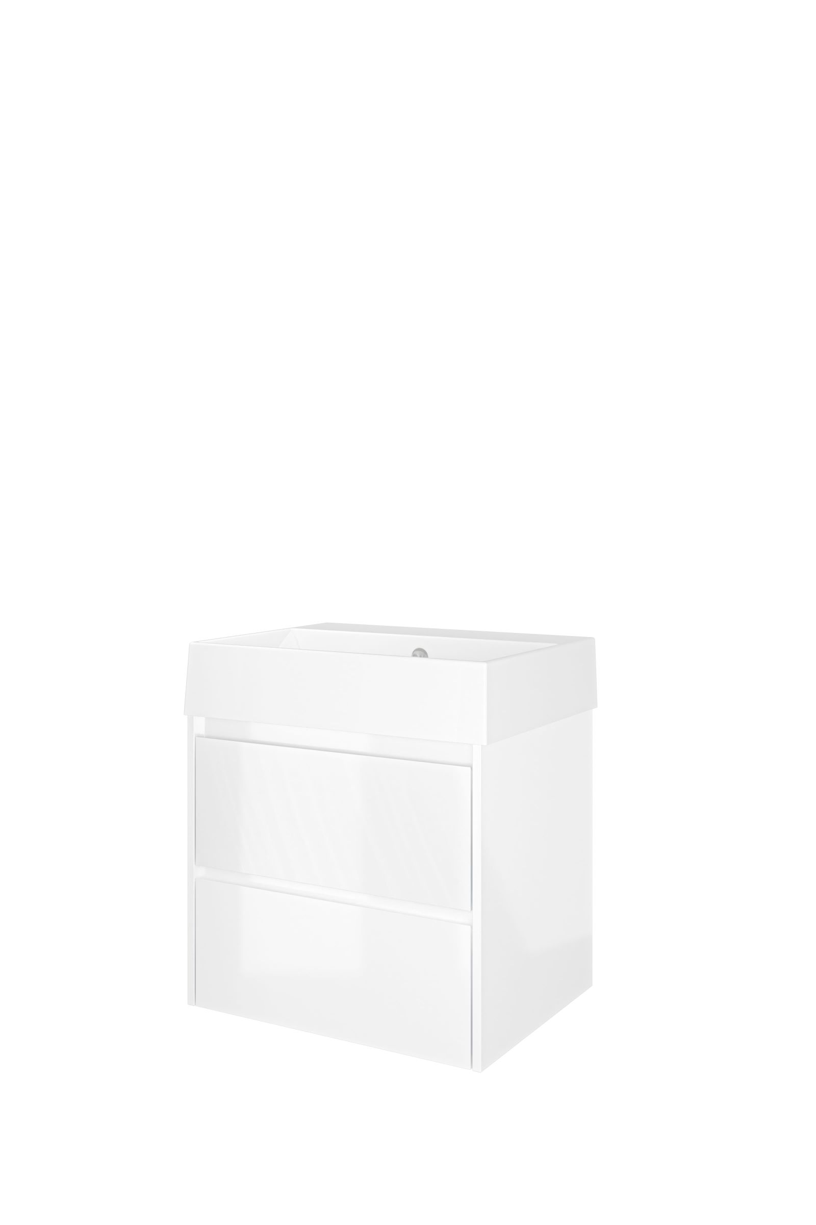 Proline set porselein Loft wast. z. krgt. en onderk. sym. 1815404 Glans wit/Glans wit H620xB600xD460