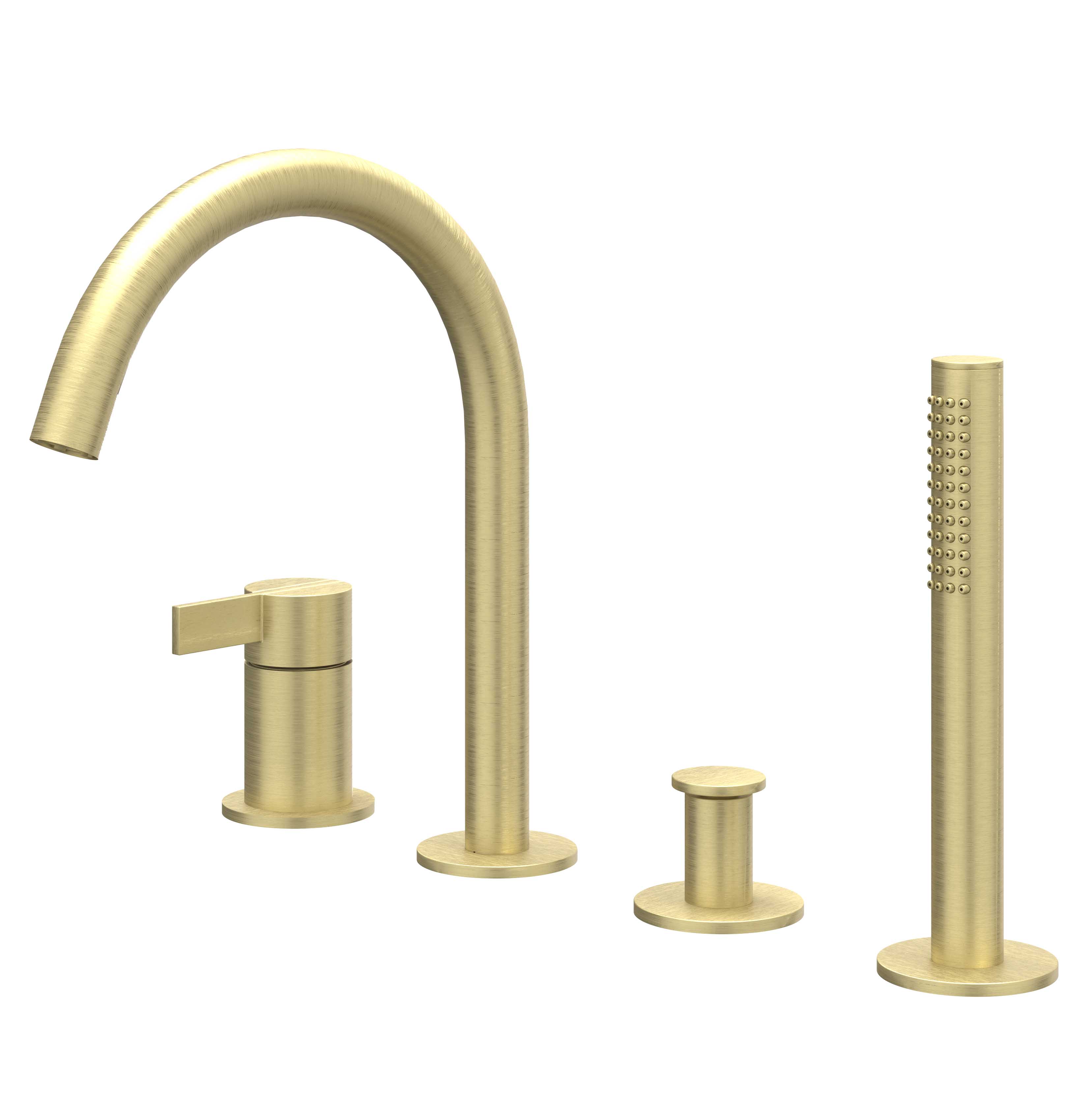 IVY Pact Badrandcombi 4-gats m/draaibare uitloop uittrekbare handd 6302154 gebr. mat goud PVD