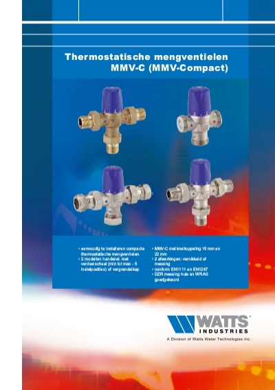 Watts Mengventiel MMV-C Ni DN25 15 knel