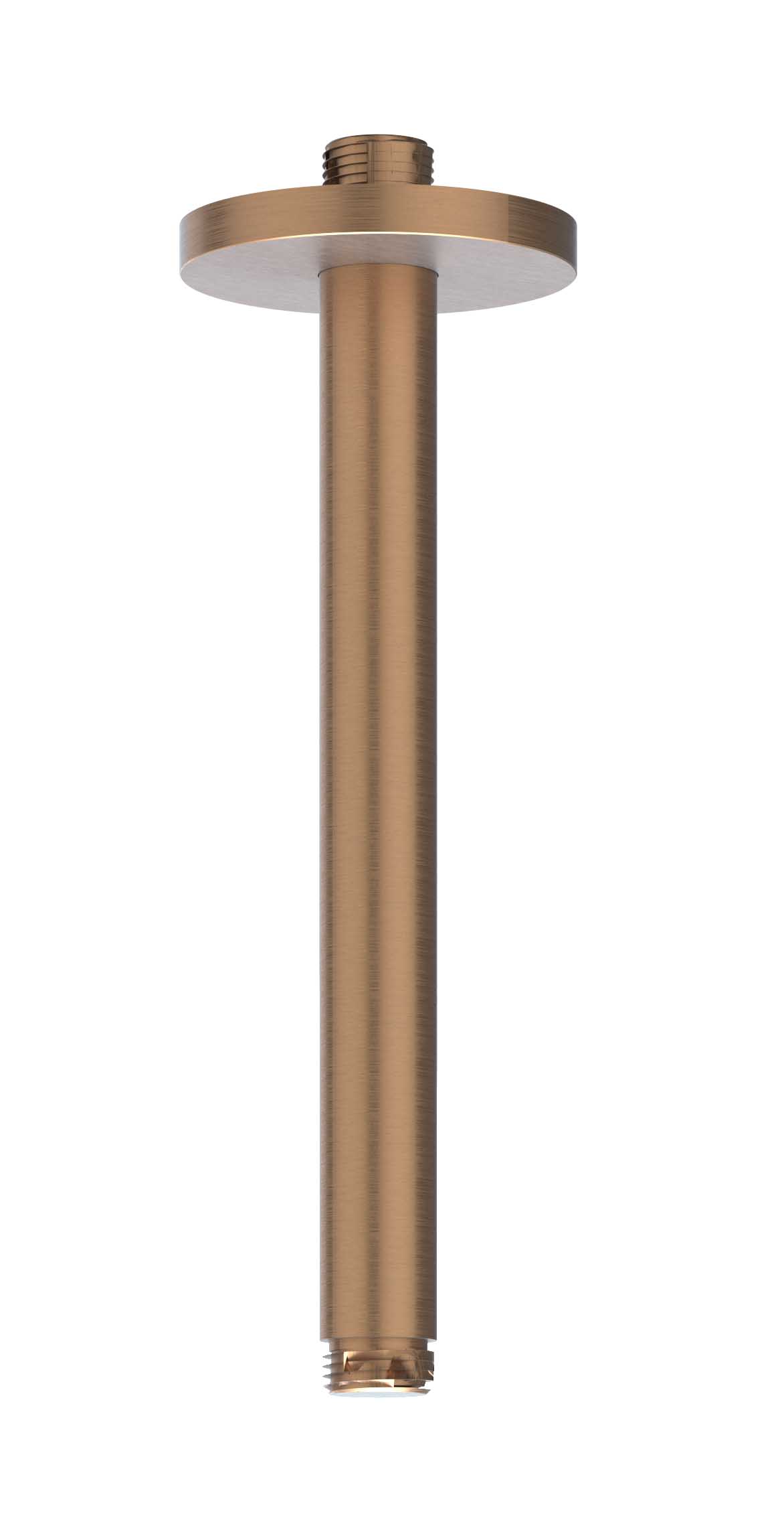 IVY Toebehoren Plafondbuis 20cm 1/2 6901613 RVS316 gebr. mat koper PVD