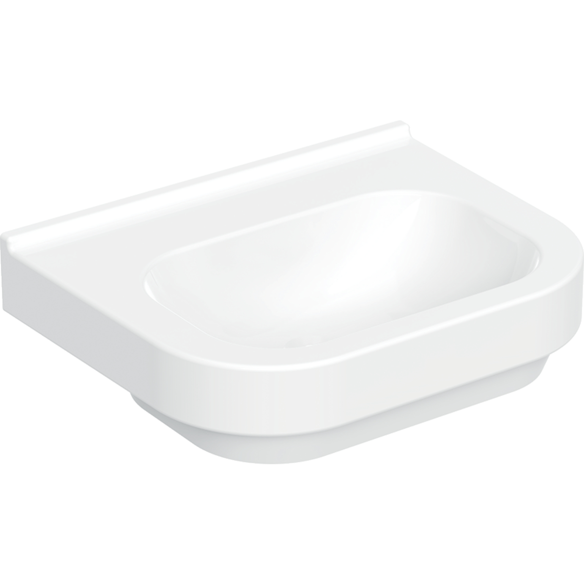 Geberit 300 Basic wastafel 60x47.5cm z.krgt. z.overl. S8300315000G wit