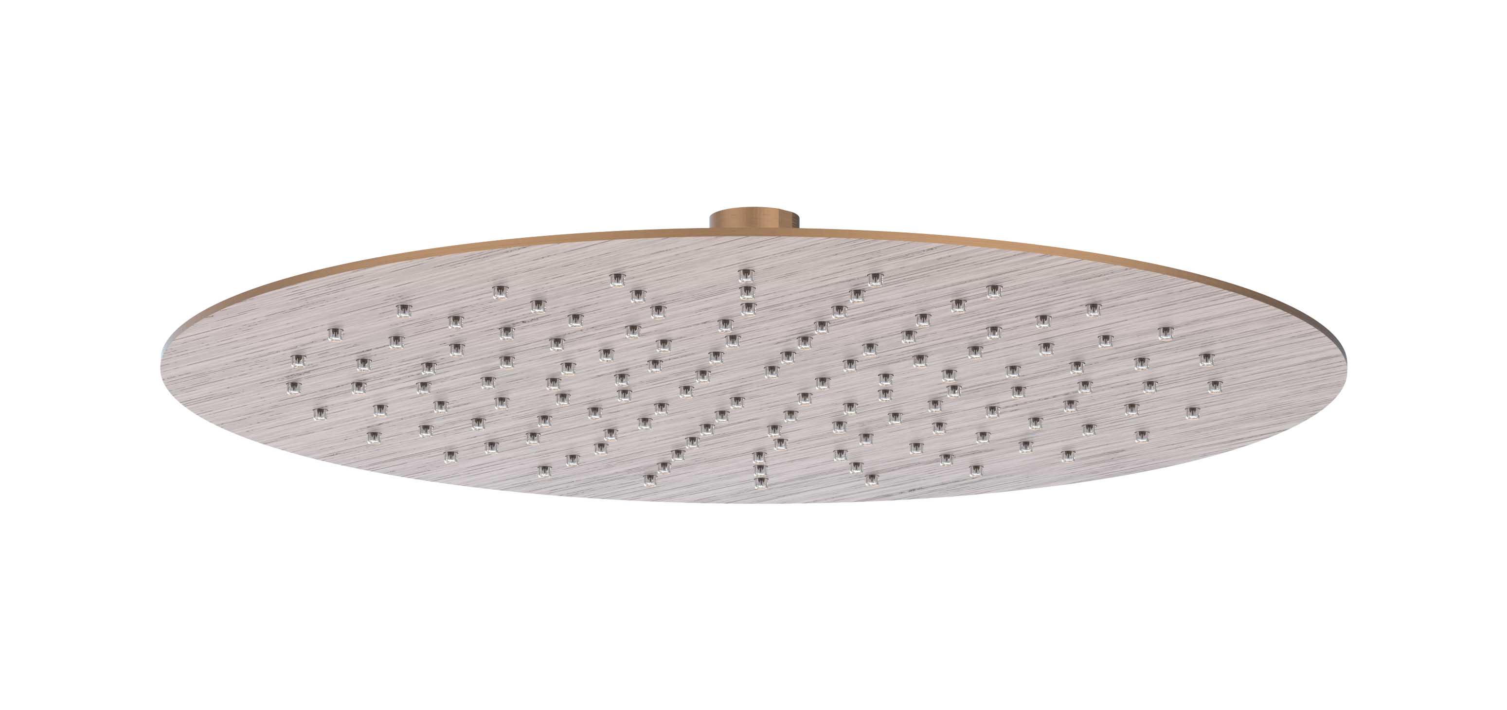 IVY Toebehoren Hoofddouche slim 30cm antikalk nozzels Eco-air 6900605 gebr. mat koper PVD