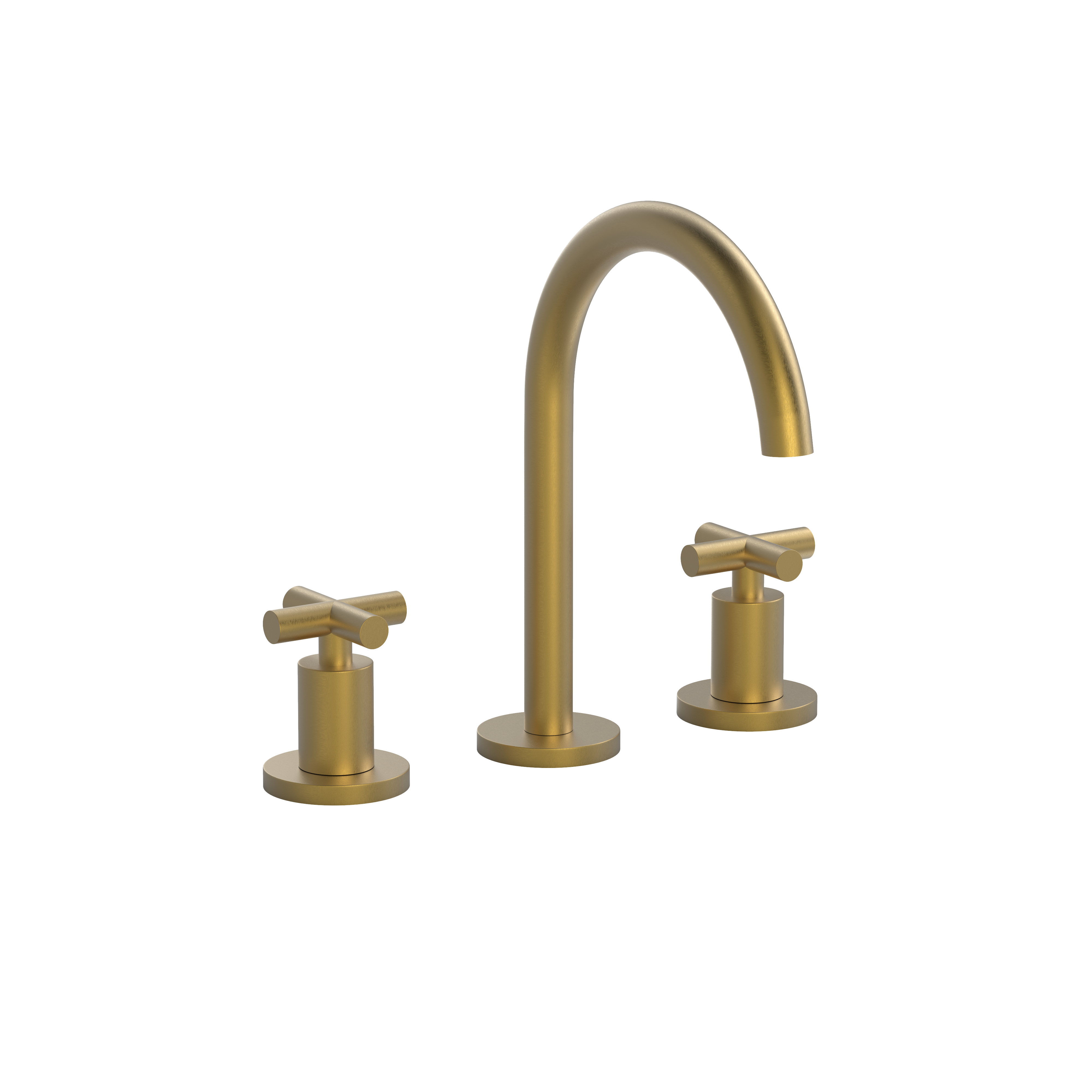 Hotbath CHAP wastafelmengkraan 3 gats C133BBP Geborsteld messing PVD