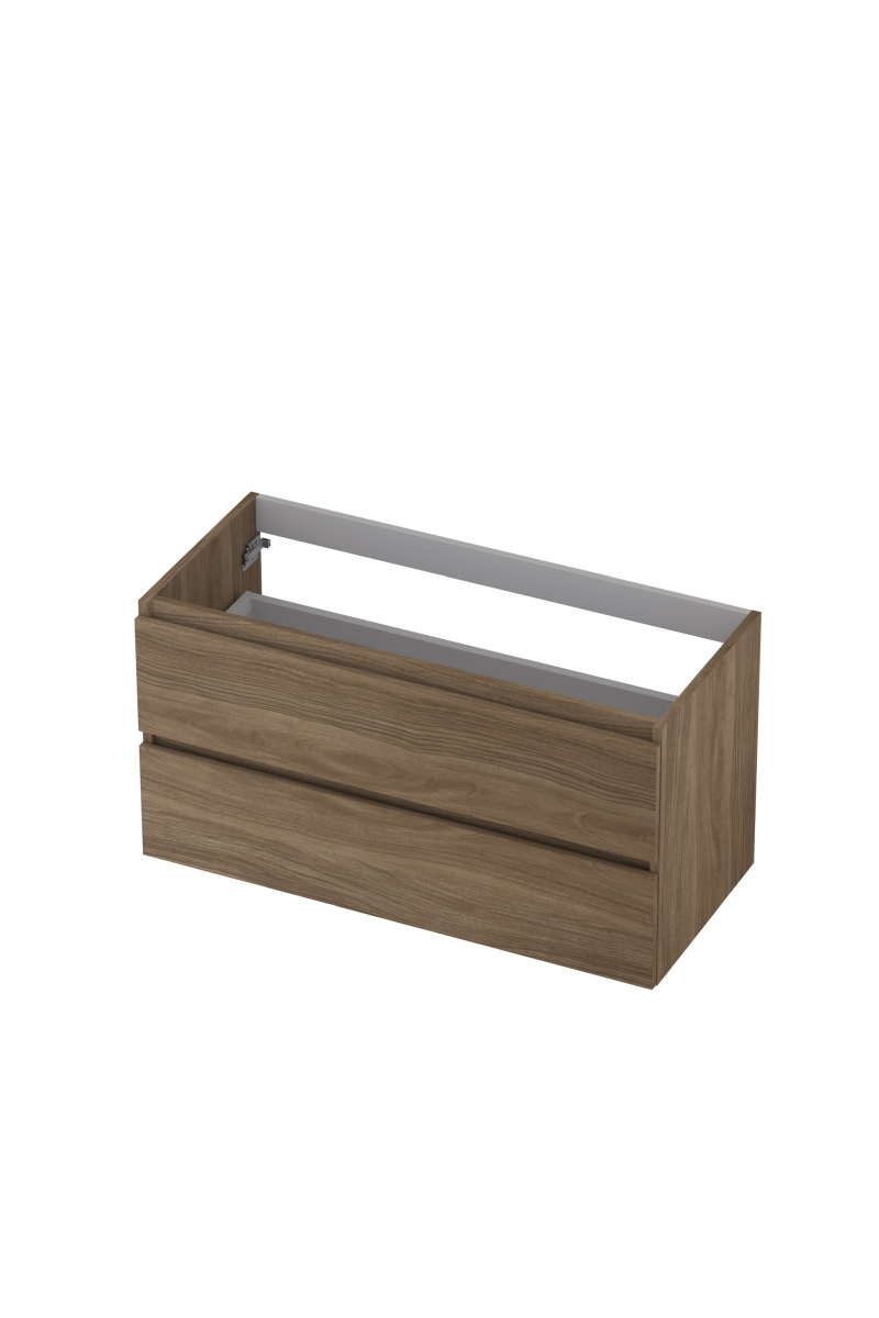 INK onderkast 2 laden gr.loos m. houten keerlijst 1257144 Zuiver eiken H520xB1000xD450