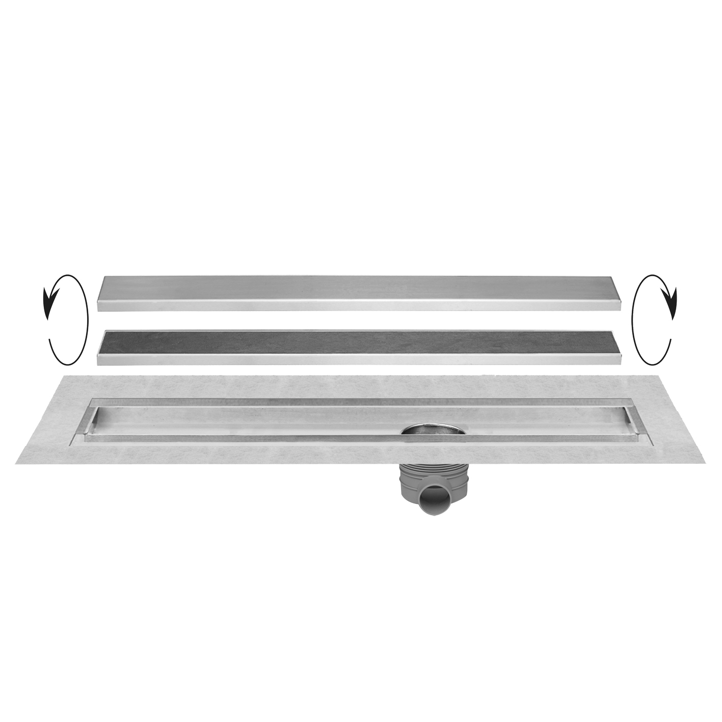 Easy Drain Multi TAF Wall 50 cm zero / tegel EDMTAFW500