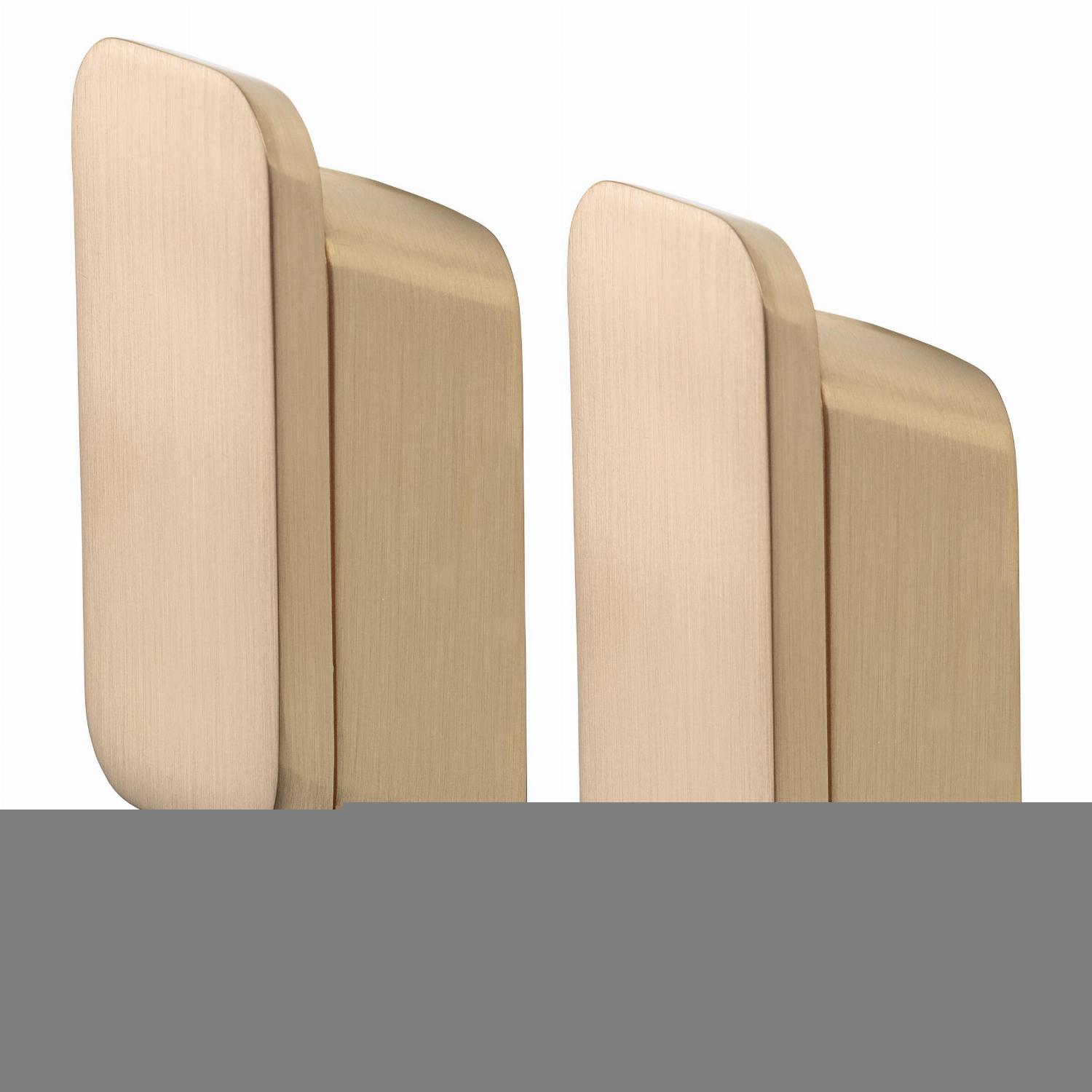 Geesa Shift handdoekhaak medium (2 stuks) 919915-07 geborsteld goud