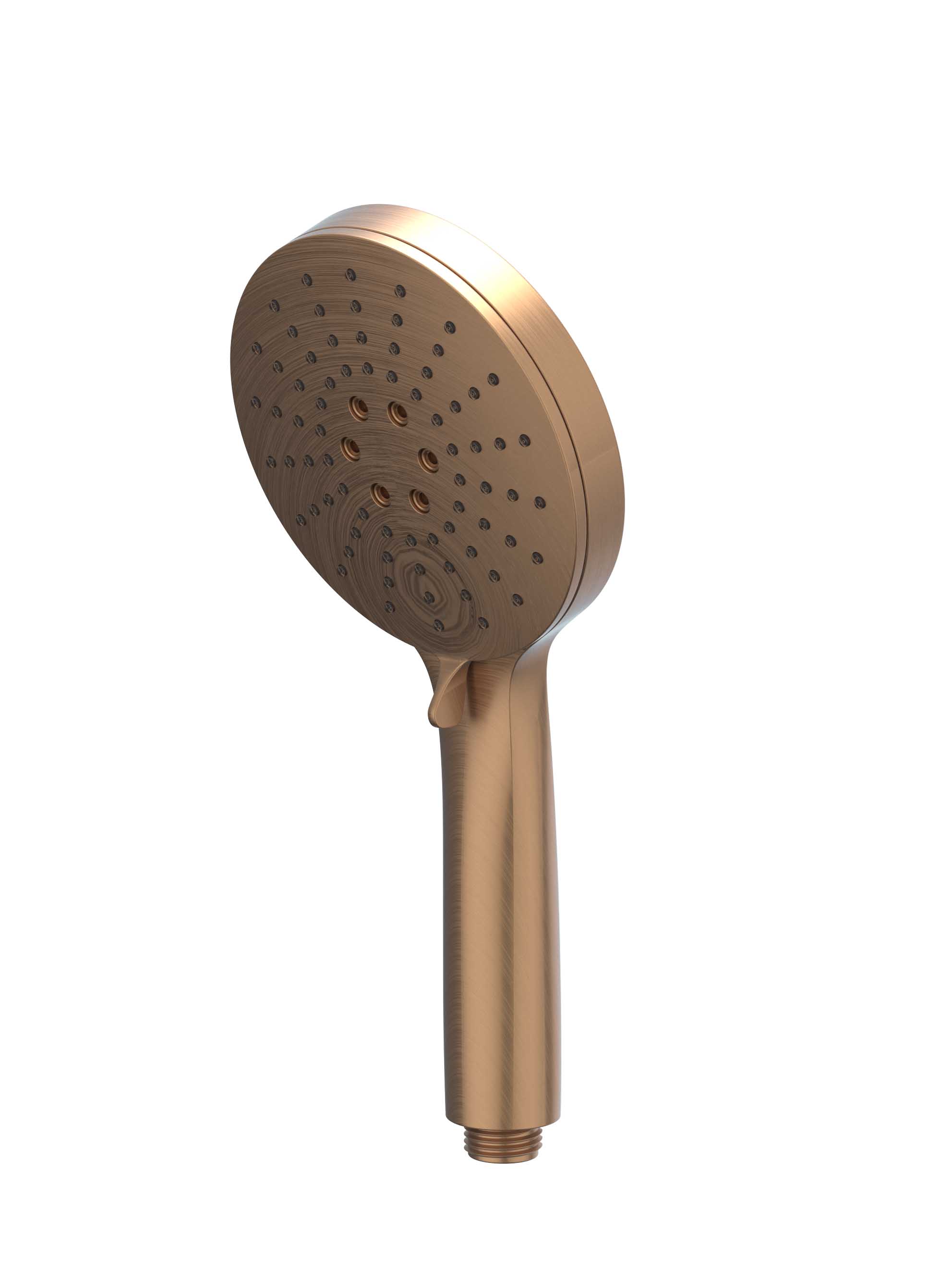 IVY Toebehoren Handd 3-standen m/antikalk nozzels van ABS kunststof 6900405 gebr. mat koper PVD