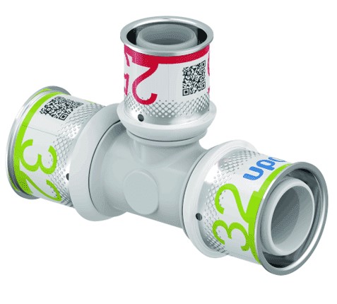 Uponor Composiet pers verloop T stuk 32x25x32 1039961