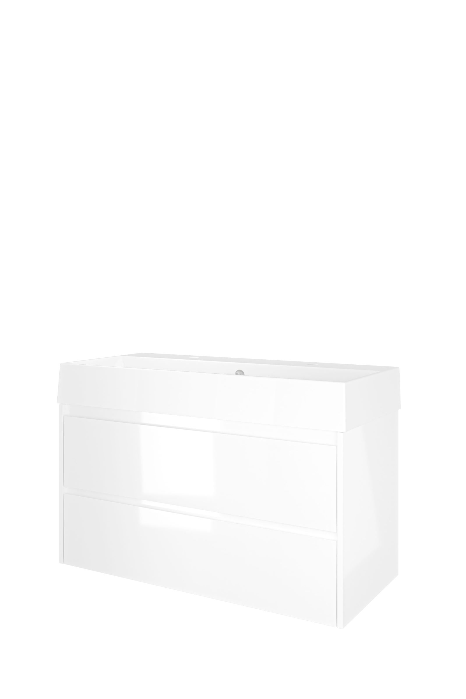 Proline set porselein Loft wast. met 2 krgt. en onderk. sym. 1815464 Glans wit/Glans wit H620xB1000xD460
