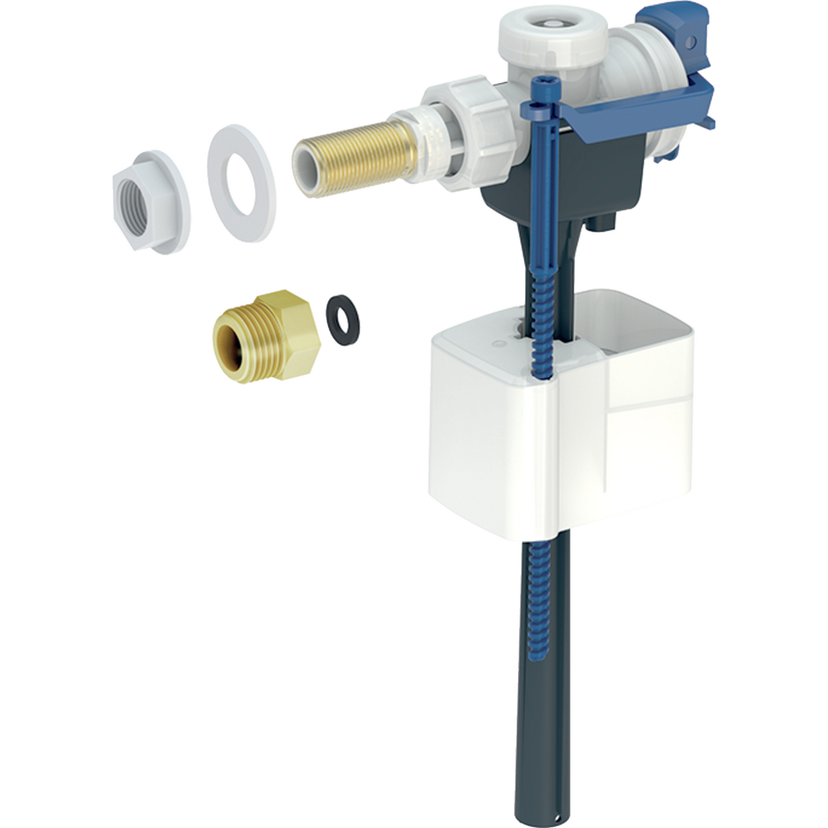 Geberit vlotterkraan type 333 nippel van messing 3/8 en 1/2 136.724.00.3