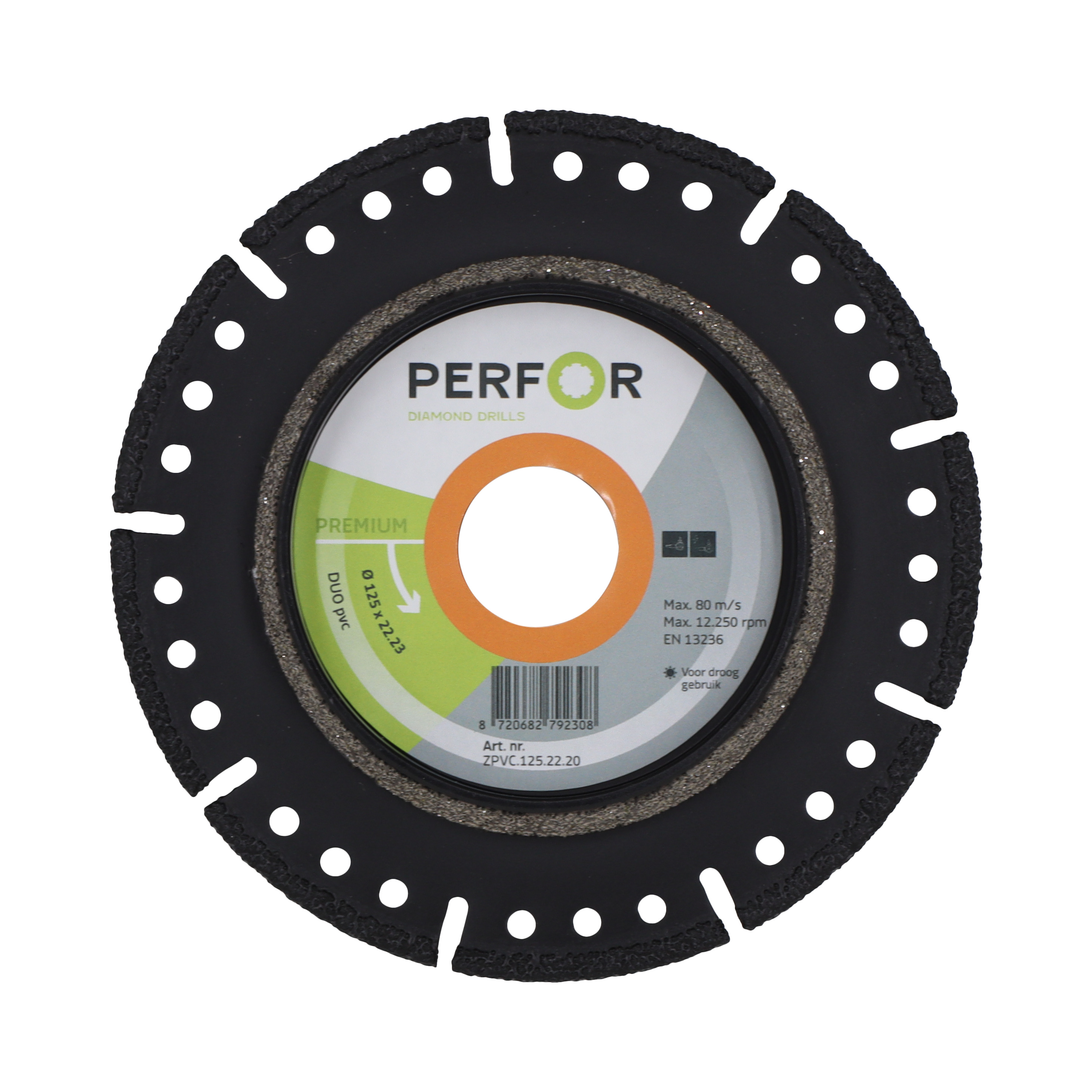 Zaagblad DUO pvc 125 asgat 22.23 ZPVC.125.22.20