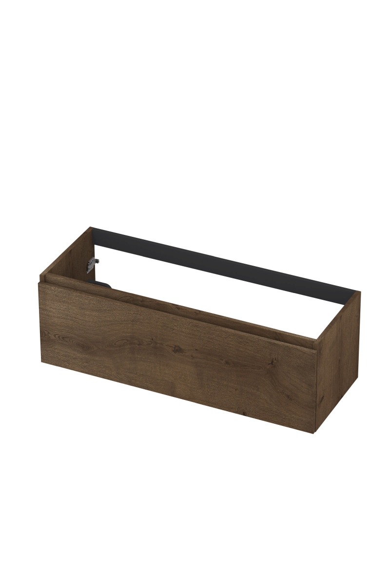 INK Fineer onderkast 1L gr.loos houten keerlijst fineer 1221253 Chocolate H400xB1200xD450