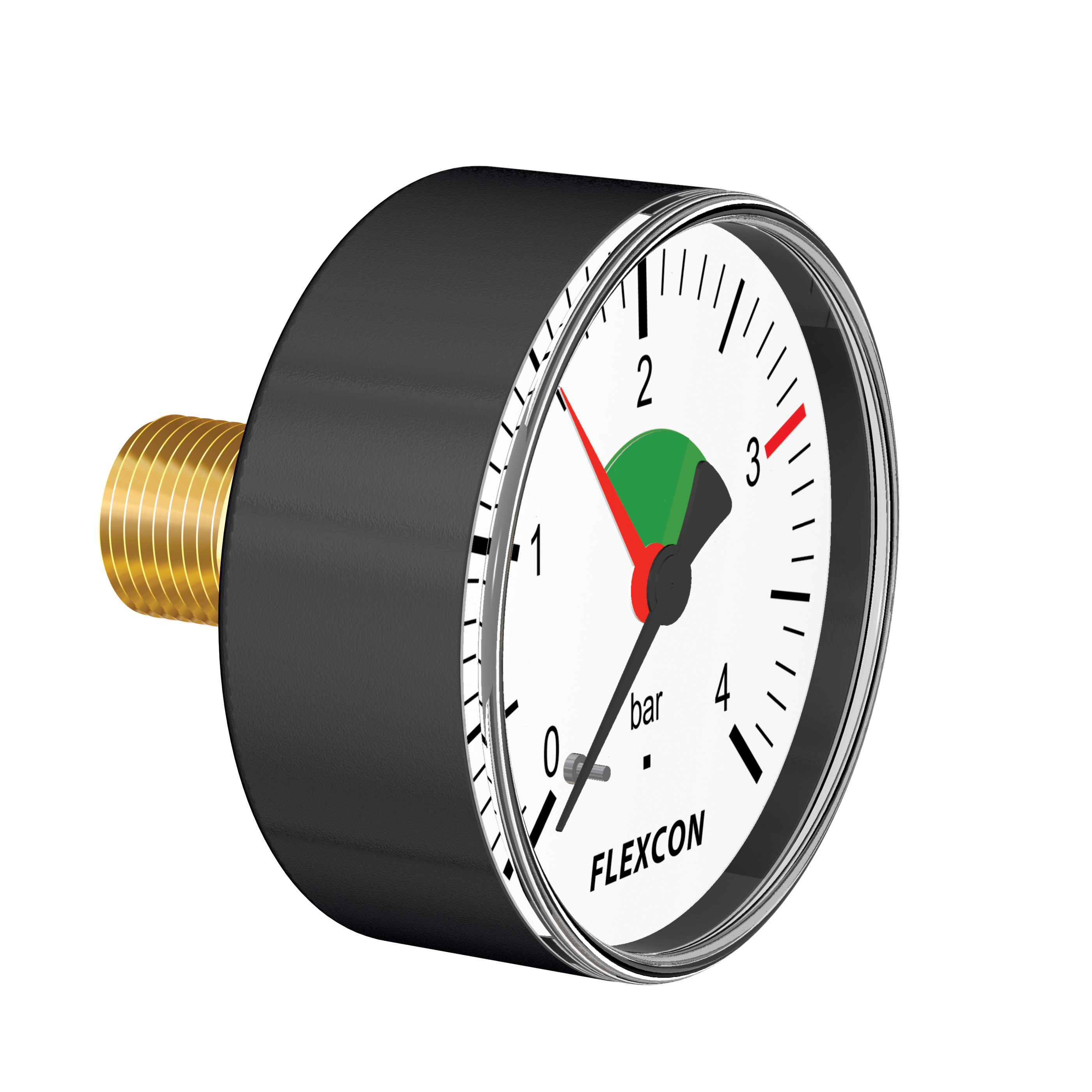 Flamco Flexcon manometer 63mm 0/4 bar 1/4 achteraansluiting 27210