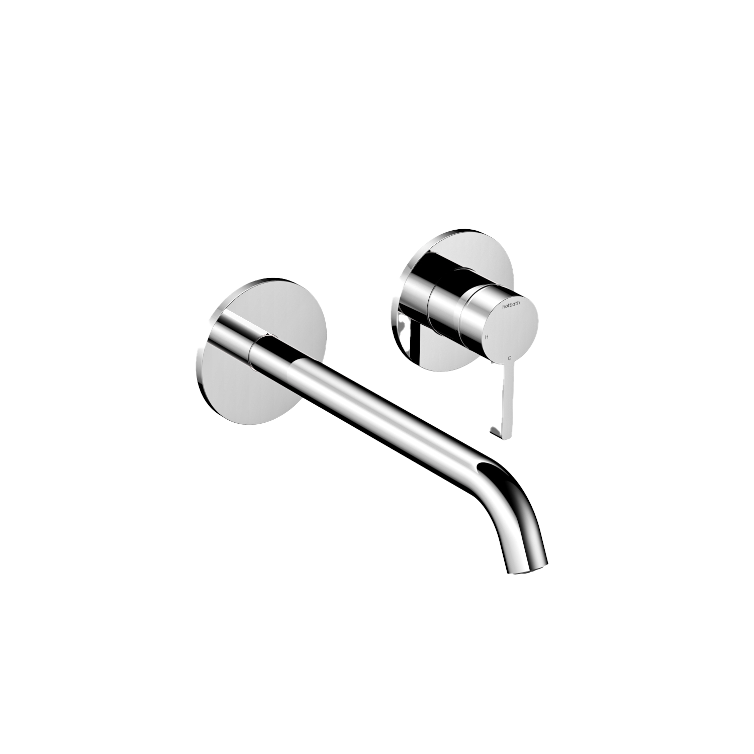 Hotbath Ace afbouwdeel t.b.v. inbouw wastafelmengkraan m. 20cm uitloop AC105EXTCR Chroom