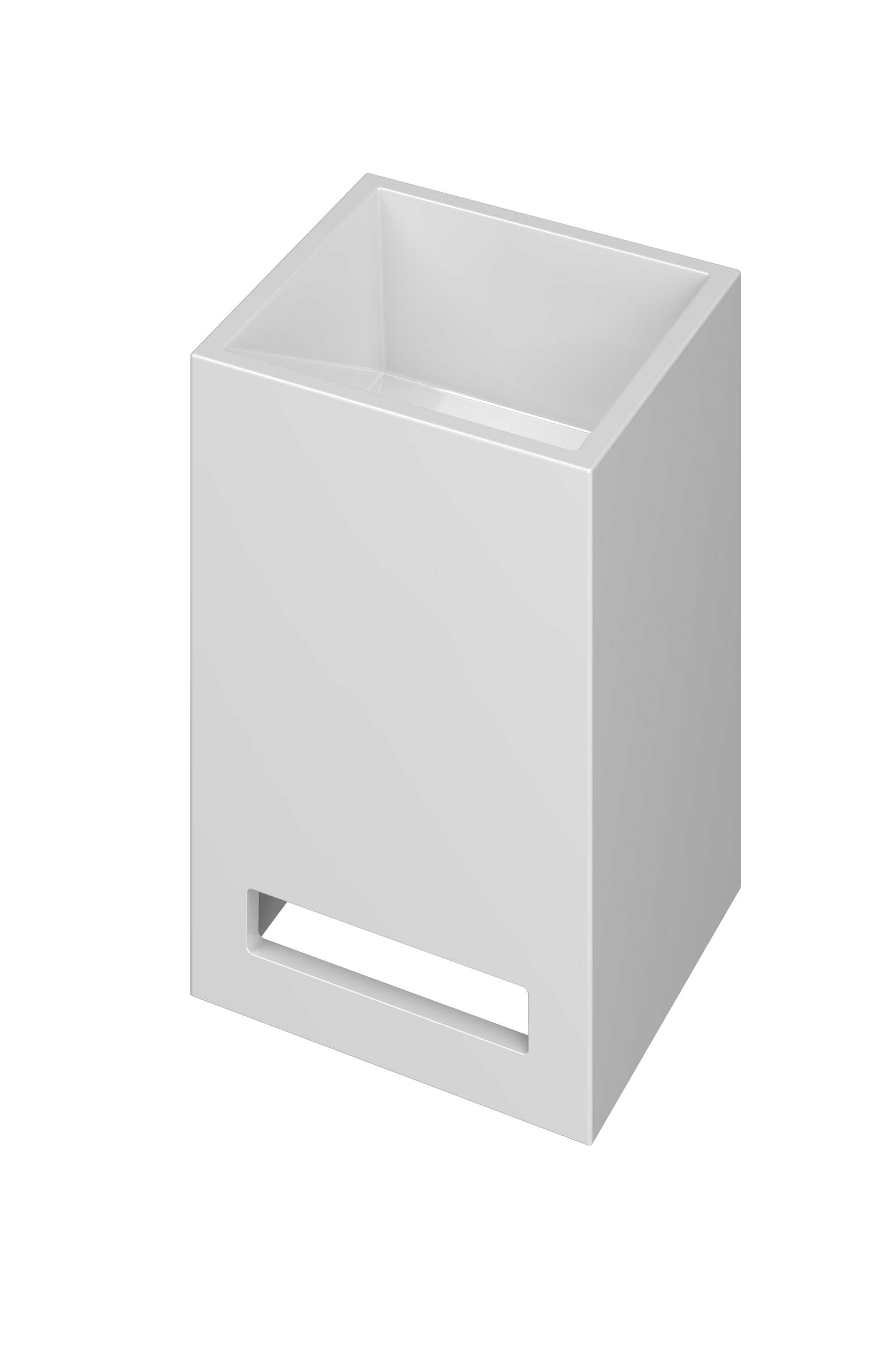 INK Skyscraper Fontein Polystone z. krgt. incl. handdoek uitsparing 3404200 Glans wit H300xB200xD200