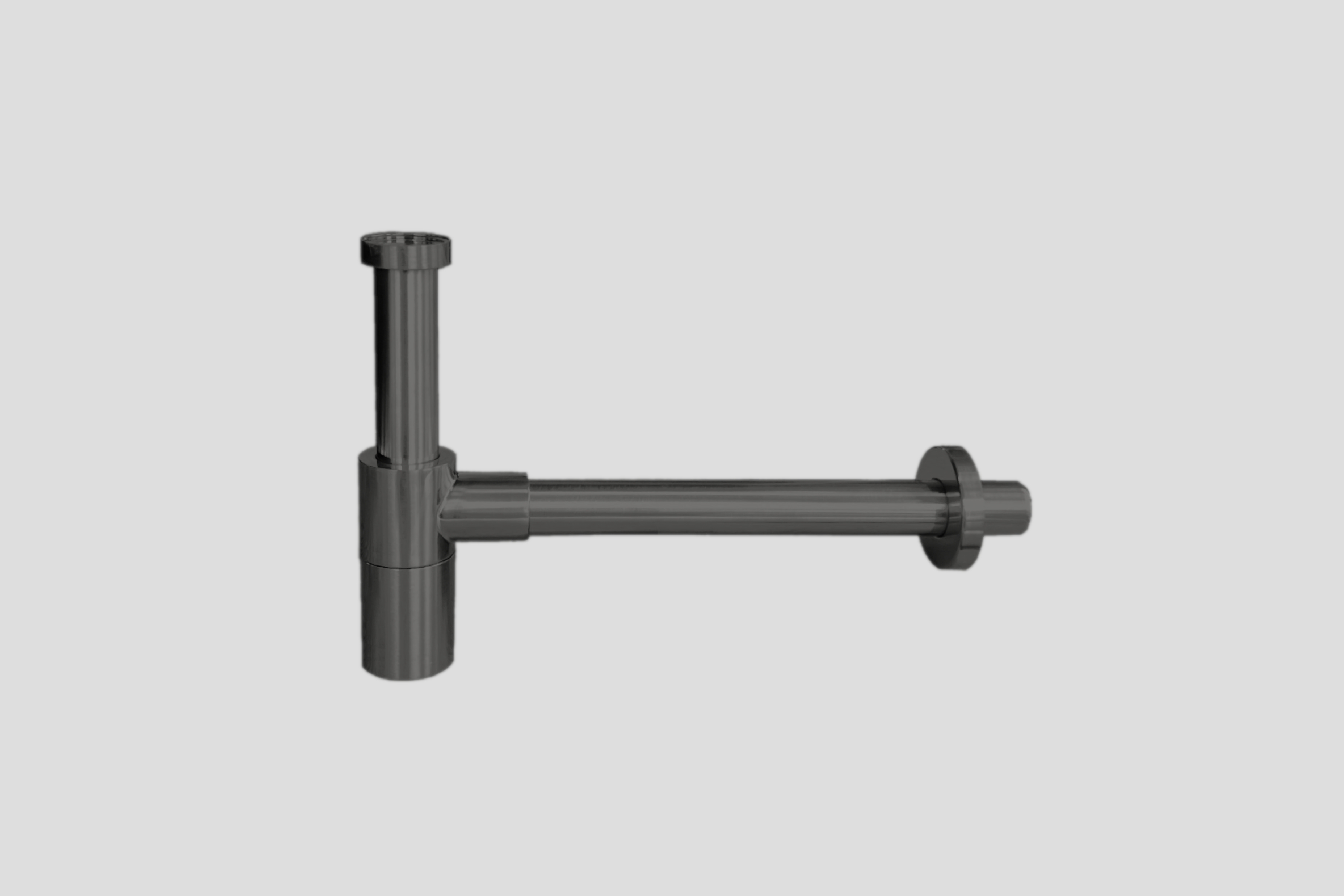 Lagoo Garda universele design sifon G6119GM Brushed Gun Metal PVD