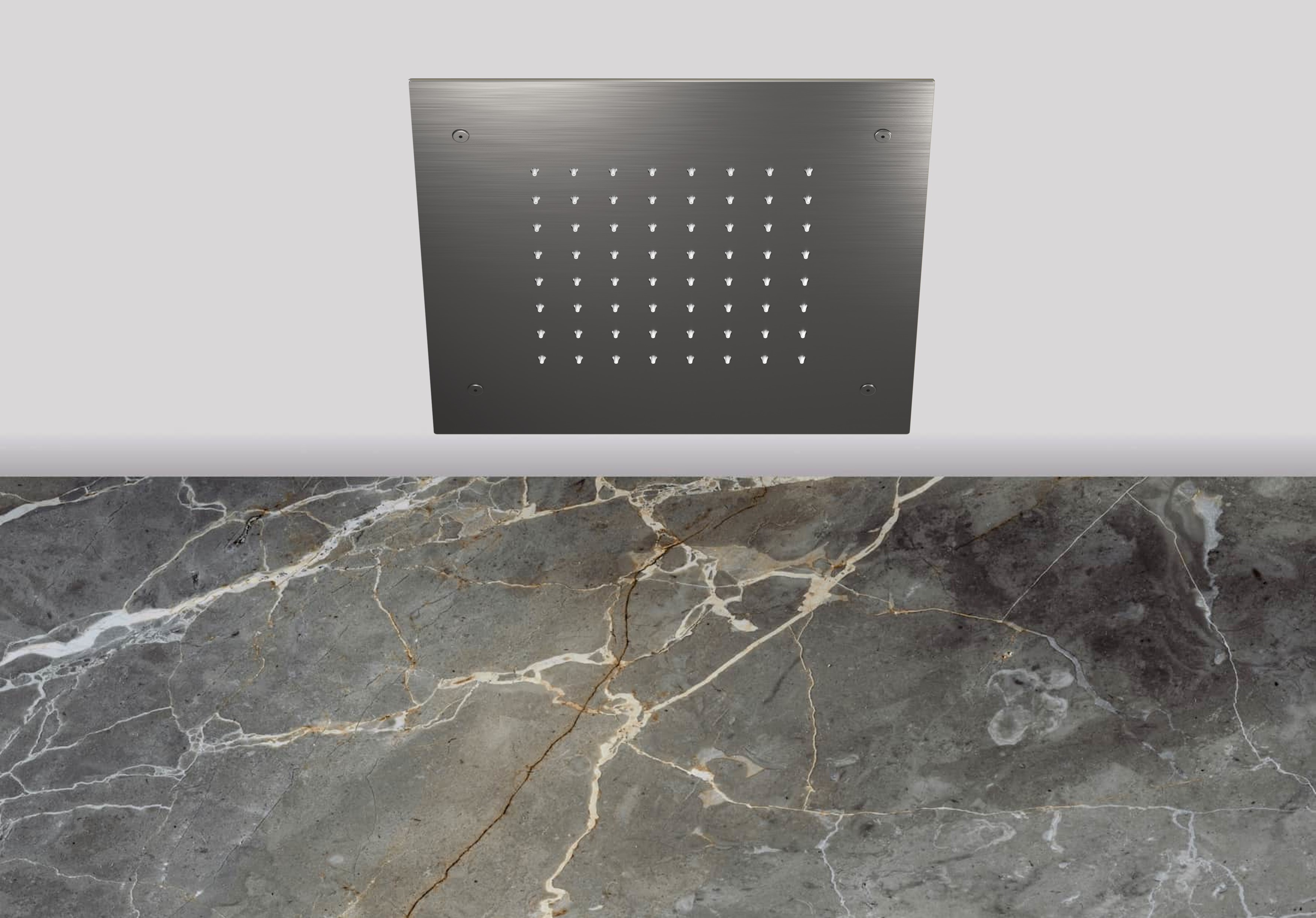 Lagoo Nesso Hoofddouche Showerlicious 300 x 300 N8230GM Brushed Gun Metal PVD