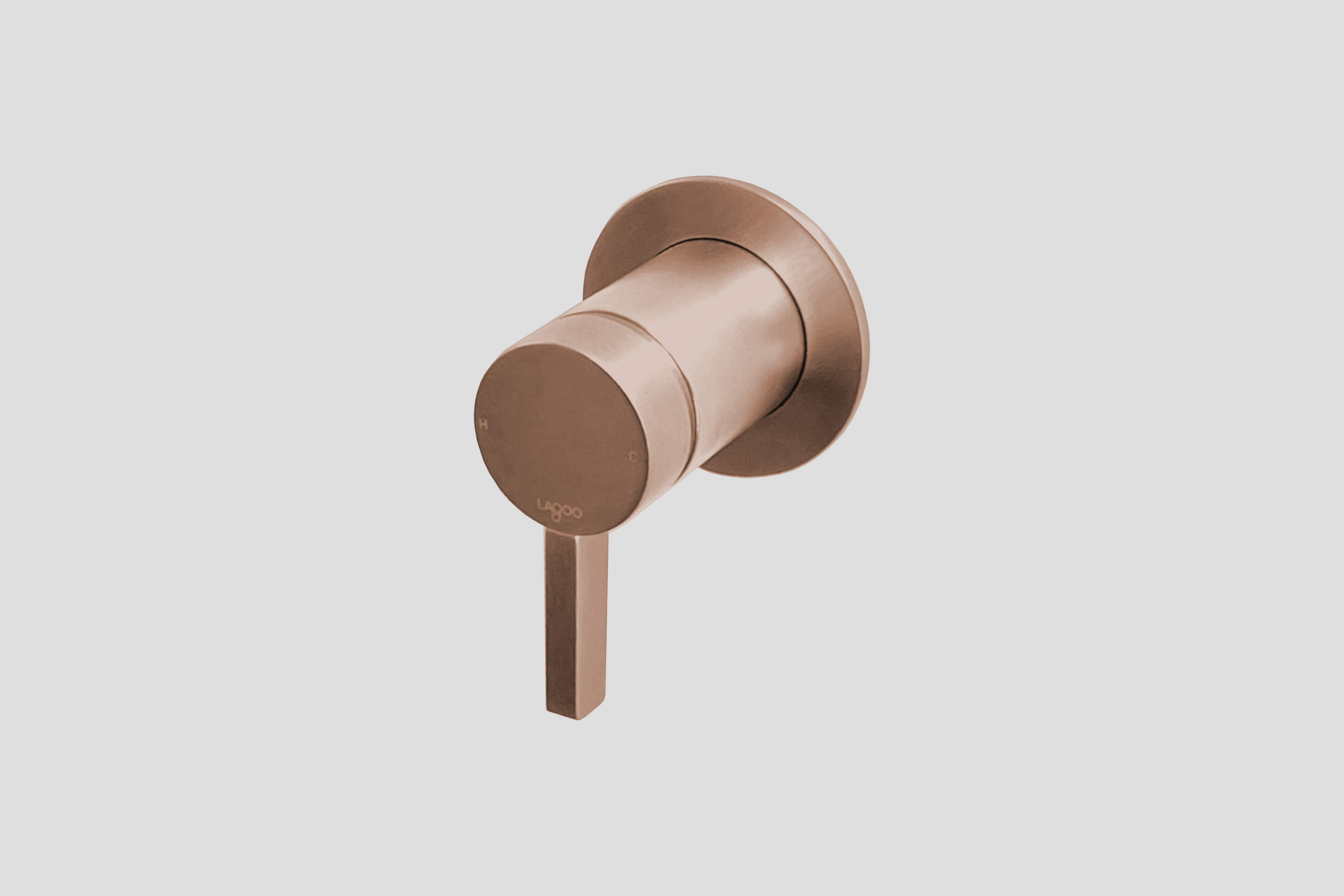 Lagoo Como Inbouw douche-/badmengkraan CM2210BK Brushed Copper PVD