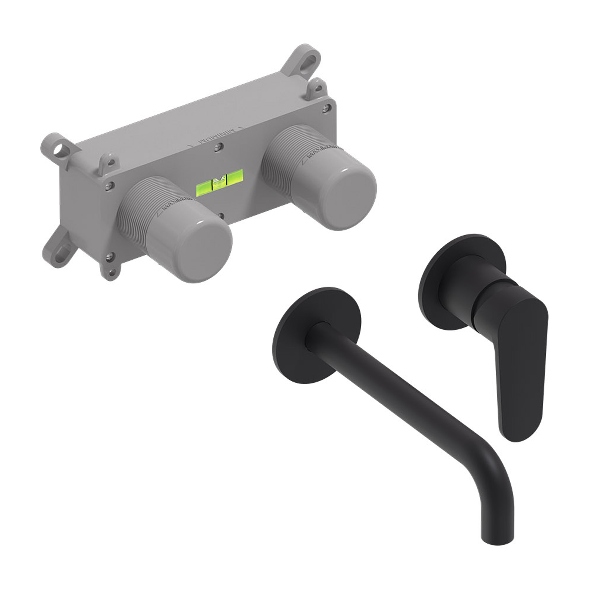 MAY Forma Inbouw wastafelmengkraan 6800152 Mat zwart PED