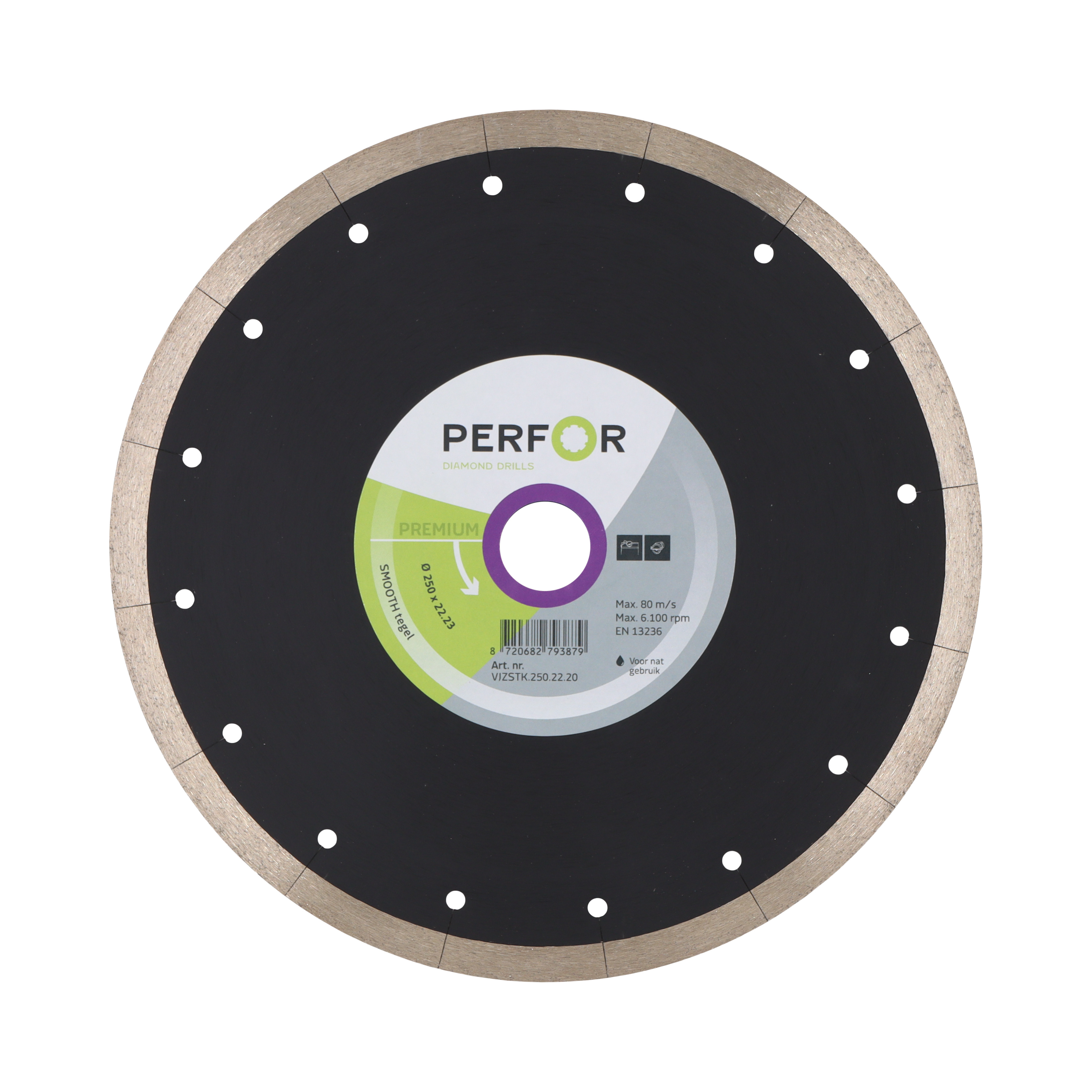 Zaagblad SMOOTH tegel 250 asgat 22.23 VJZSTK.250.22.20