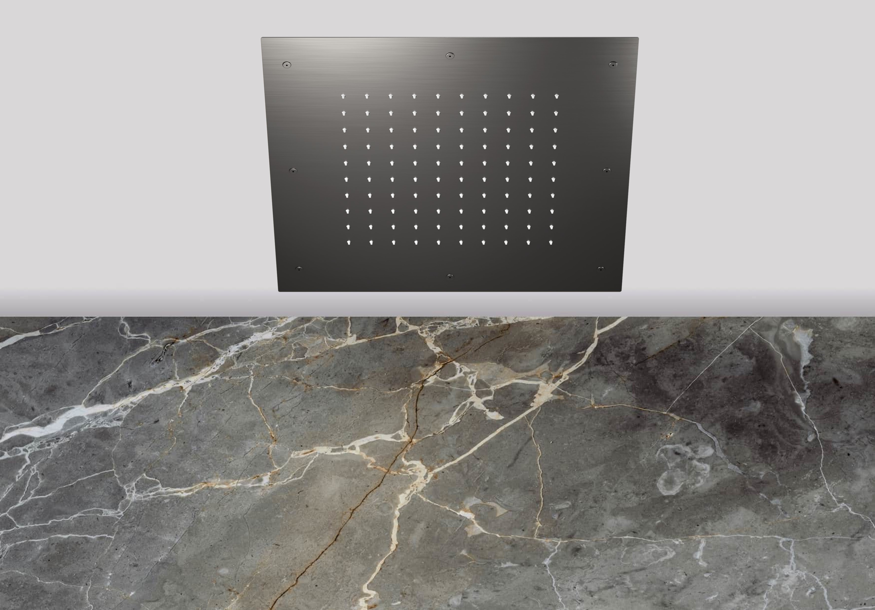 Lagoo Nesso Hoofddouche Showerlicious 430 x 430 N8231GM Brushed Gun Metal PVD