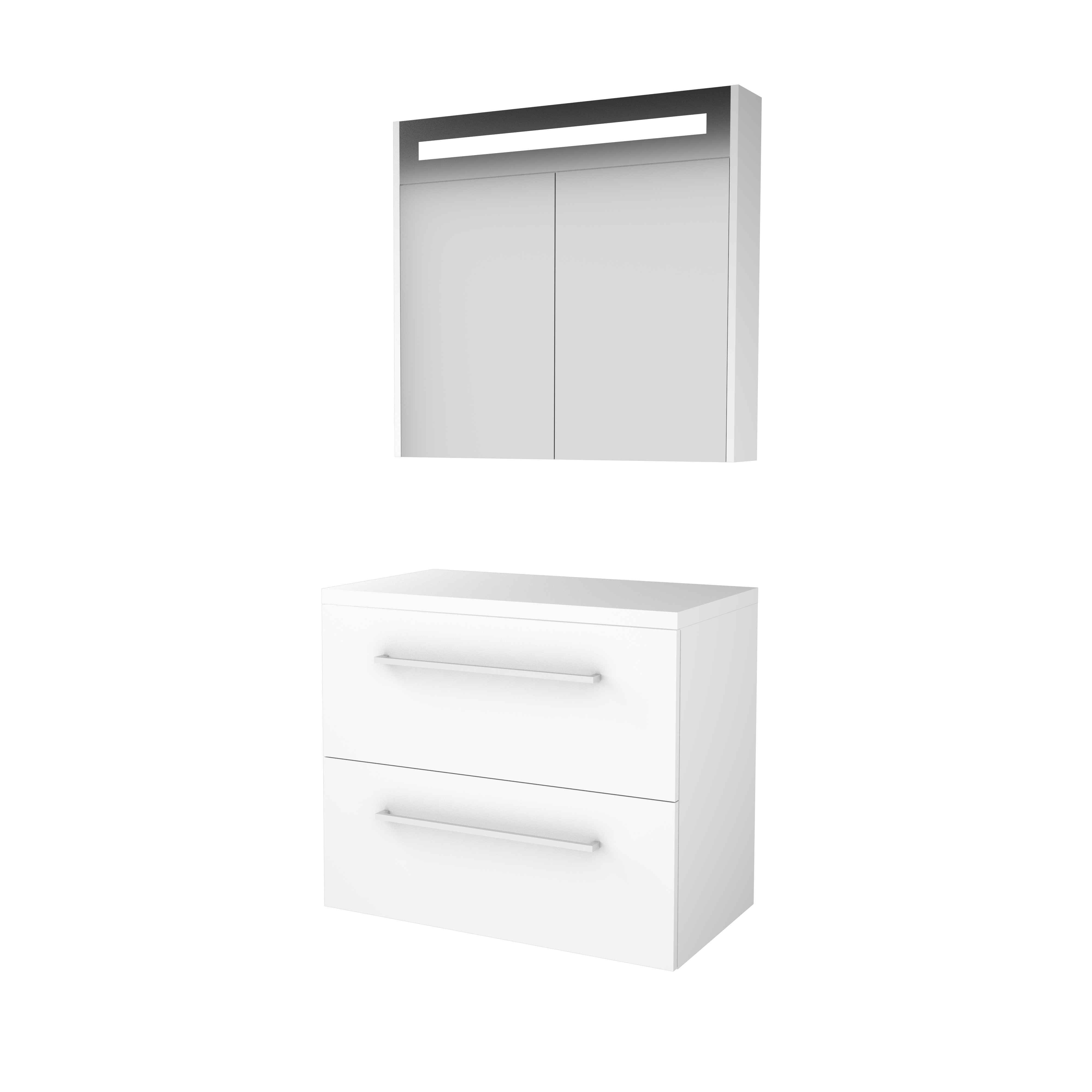 Basic Comfort 46 onderk. m. gr. incl. 2 la + afdekplaat incl. sp.kast B800xD460 Ice White / 1813642
