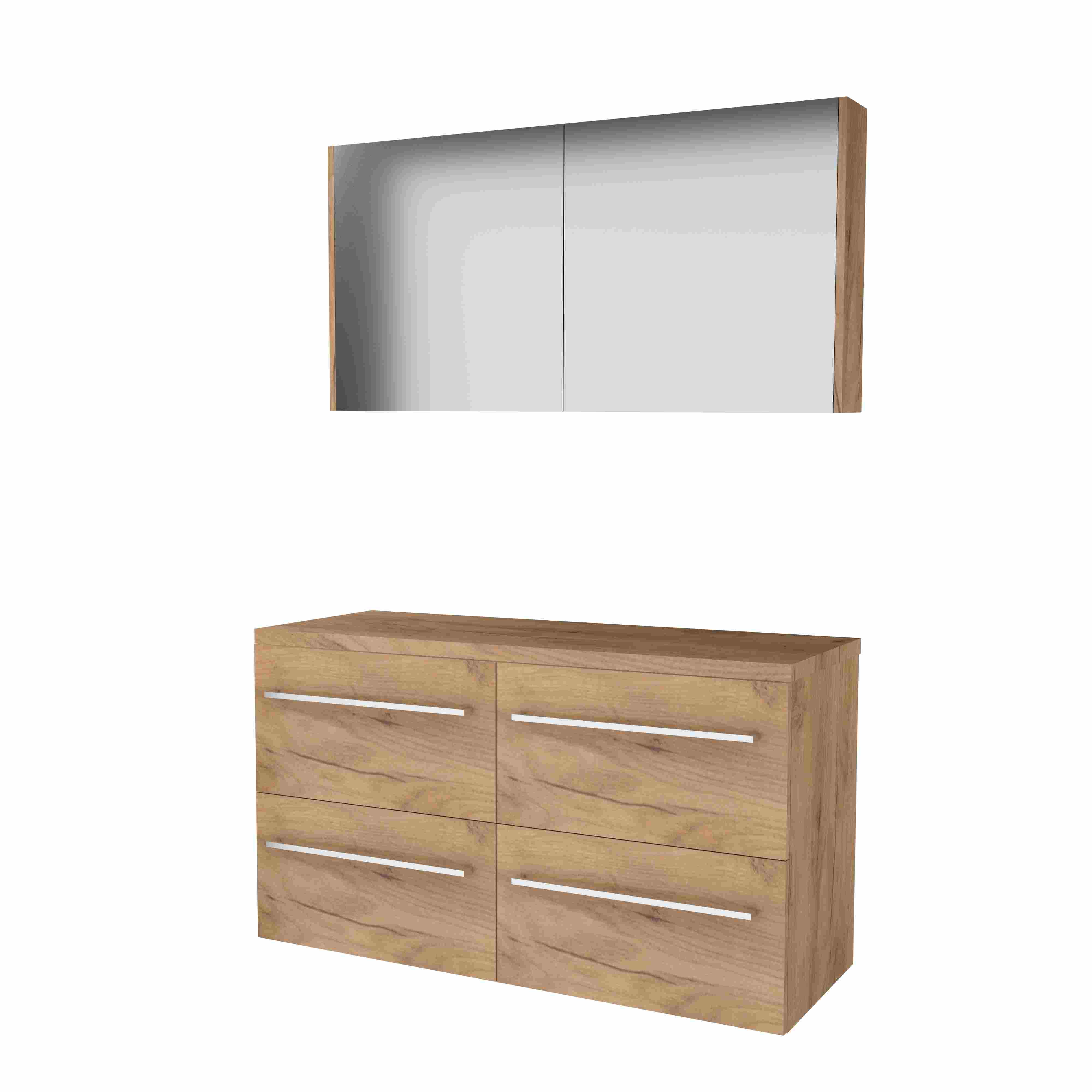 Basic Comfort 46 onderk. m. gr. incl. 4 la + afdekplaat incl. sp.kast B1200xD460 Whisky Oak / 1813652