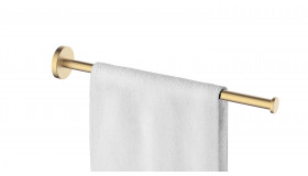 Alonzo handdoekrek 1-armig geborsteld messing 28.8083
