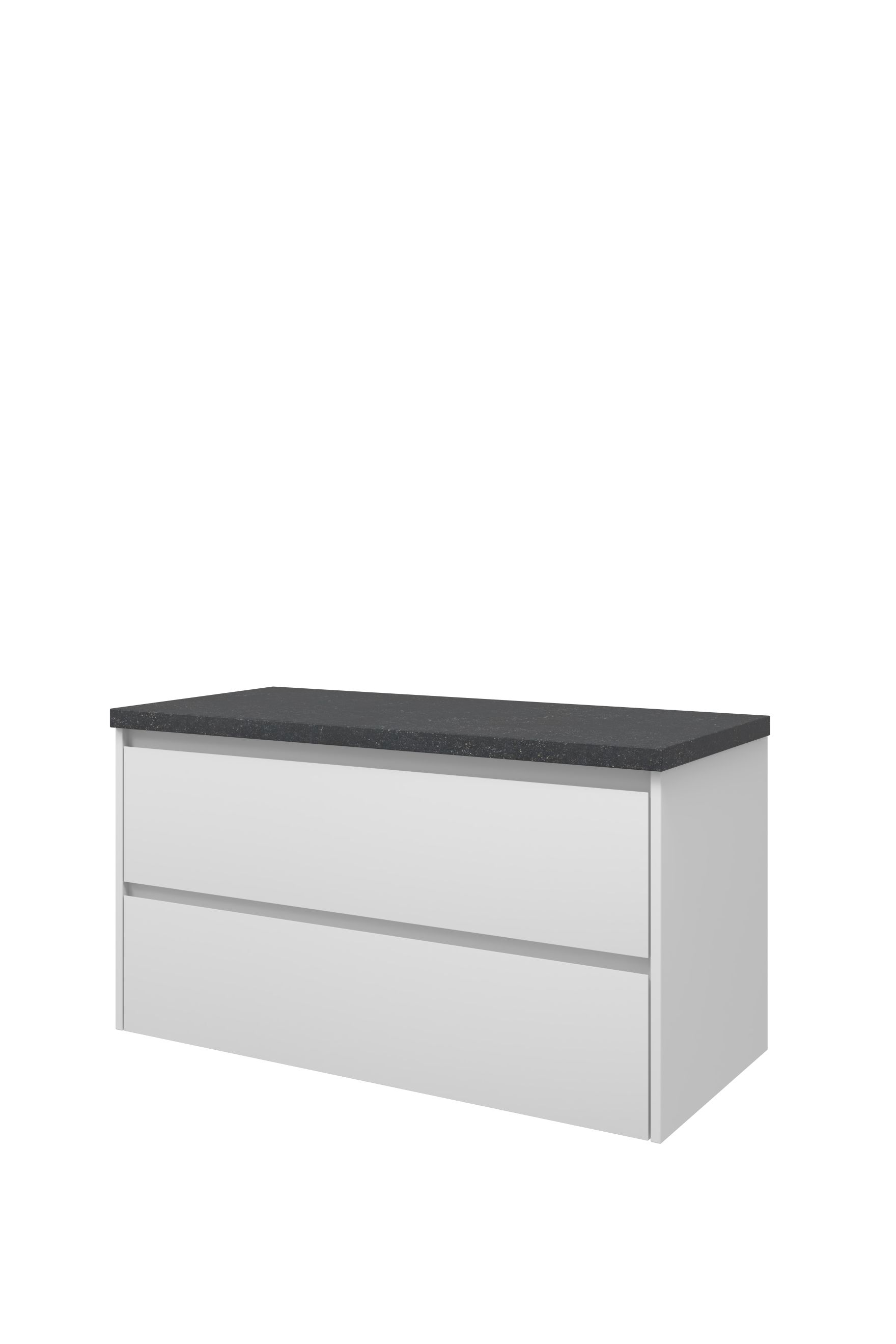 Proline Top afdekplaat hardsteen onderk. symm. H540xB1000xD460 Mat wit/Blue stone / 1817915