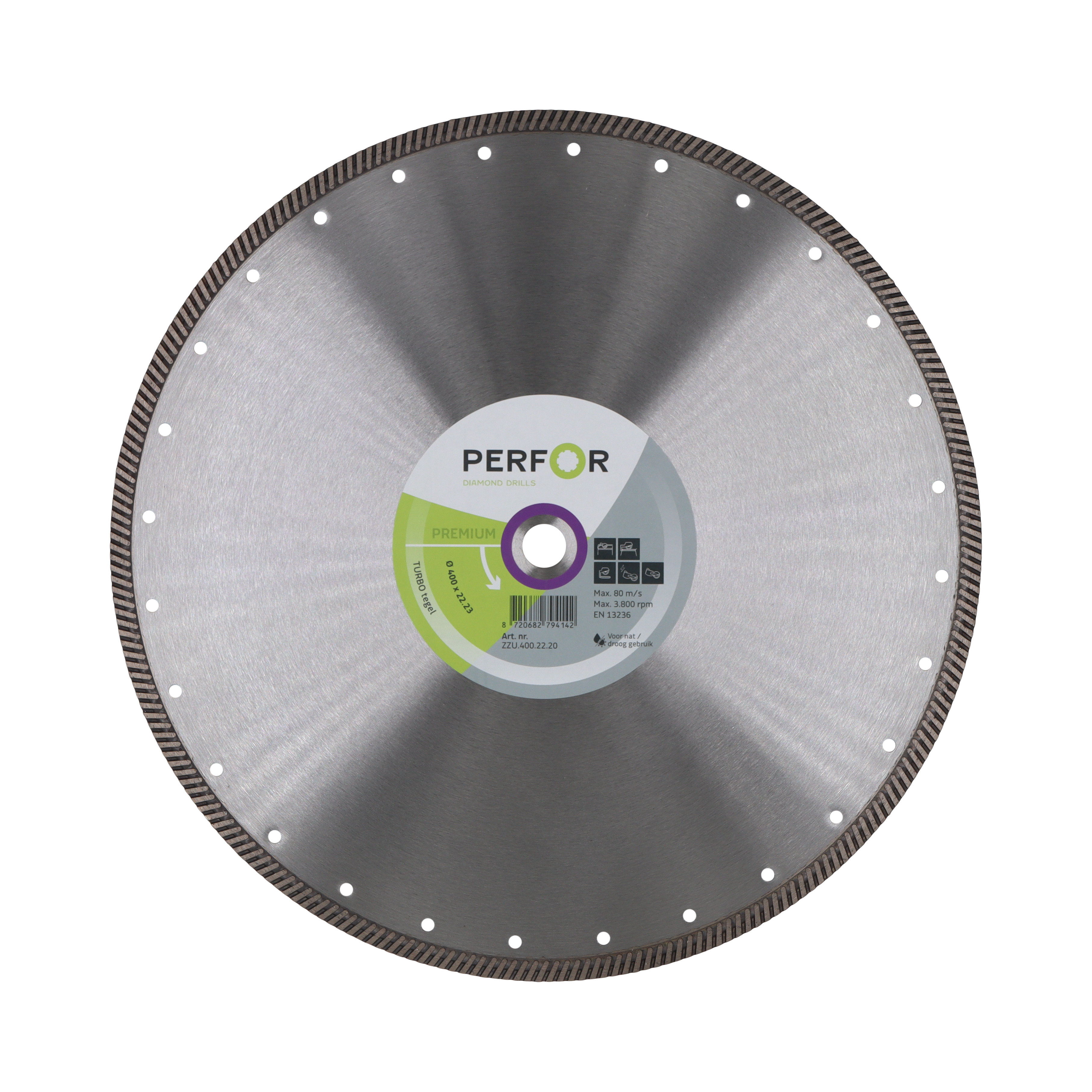 Zaagblad TURBO tegel 400 asgat 22.23 ZZU.400.22.20