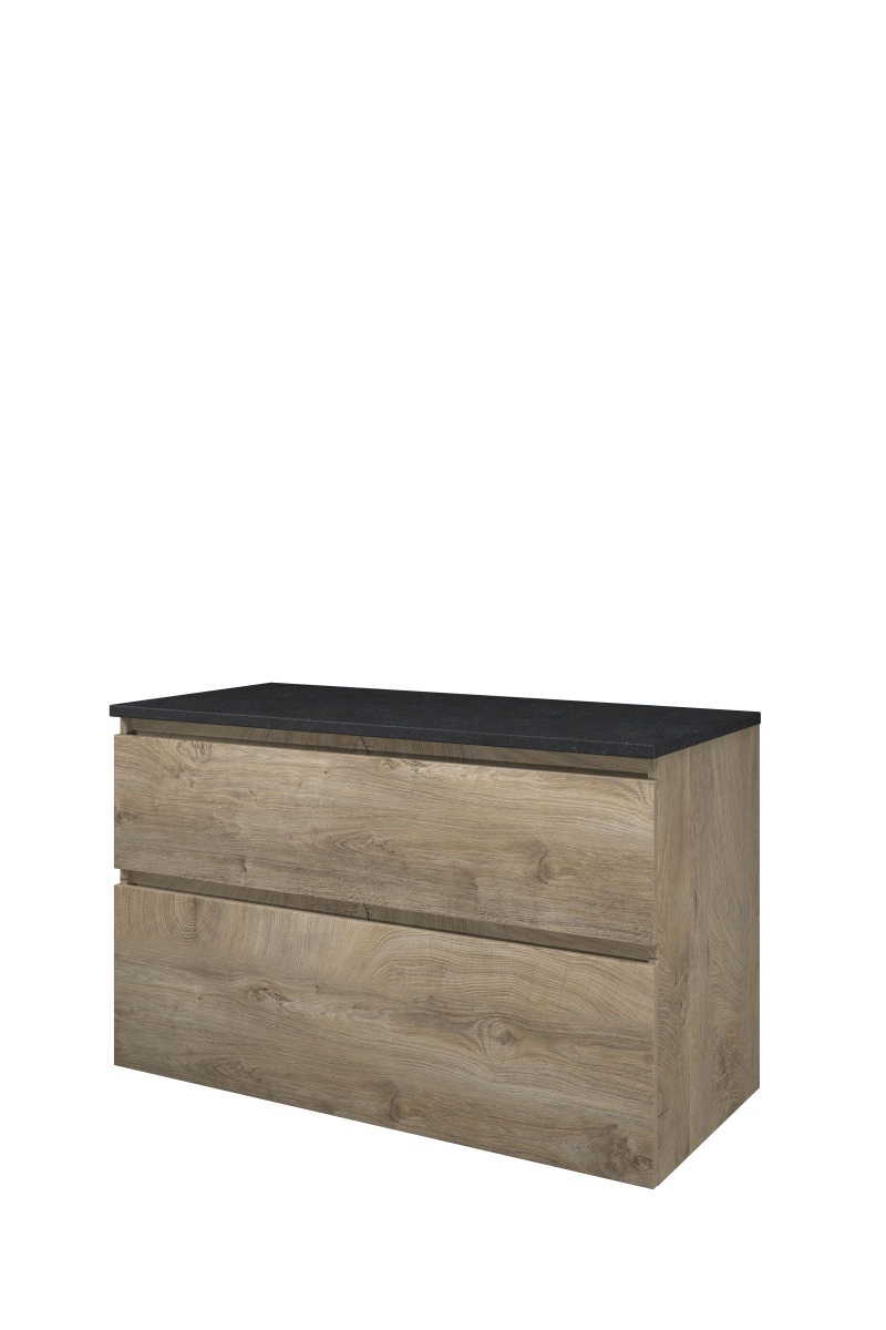 Proline Top afdekplaat hardsteen onderk. a-symm. H620xB1000xD460 Raw oak/Blue stone / 1817921