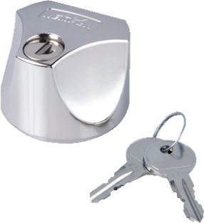 Kemper Frosti bedieningsknop kunststof verchroomd 5750000300 afsluitbaar