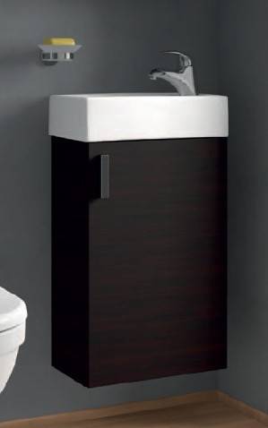 JIKA fonteinpack met onderbouwkast 40x23 cm kraangat rechts H4535111753021 Donker eiken