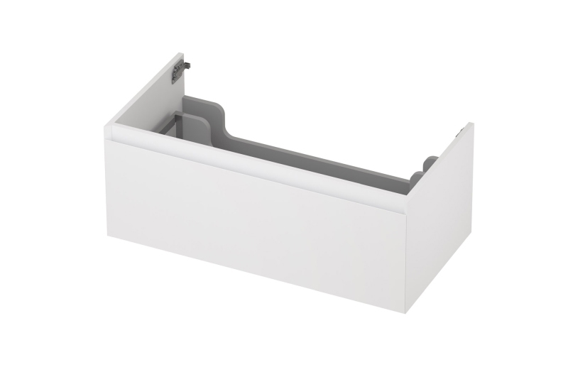 INK onderk. 1 lade greepl. gelakt 45gr 1240120 Mat wit H350xB900xD450