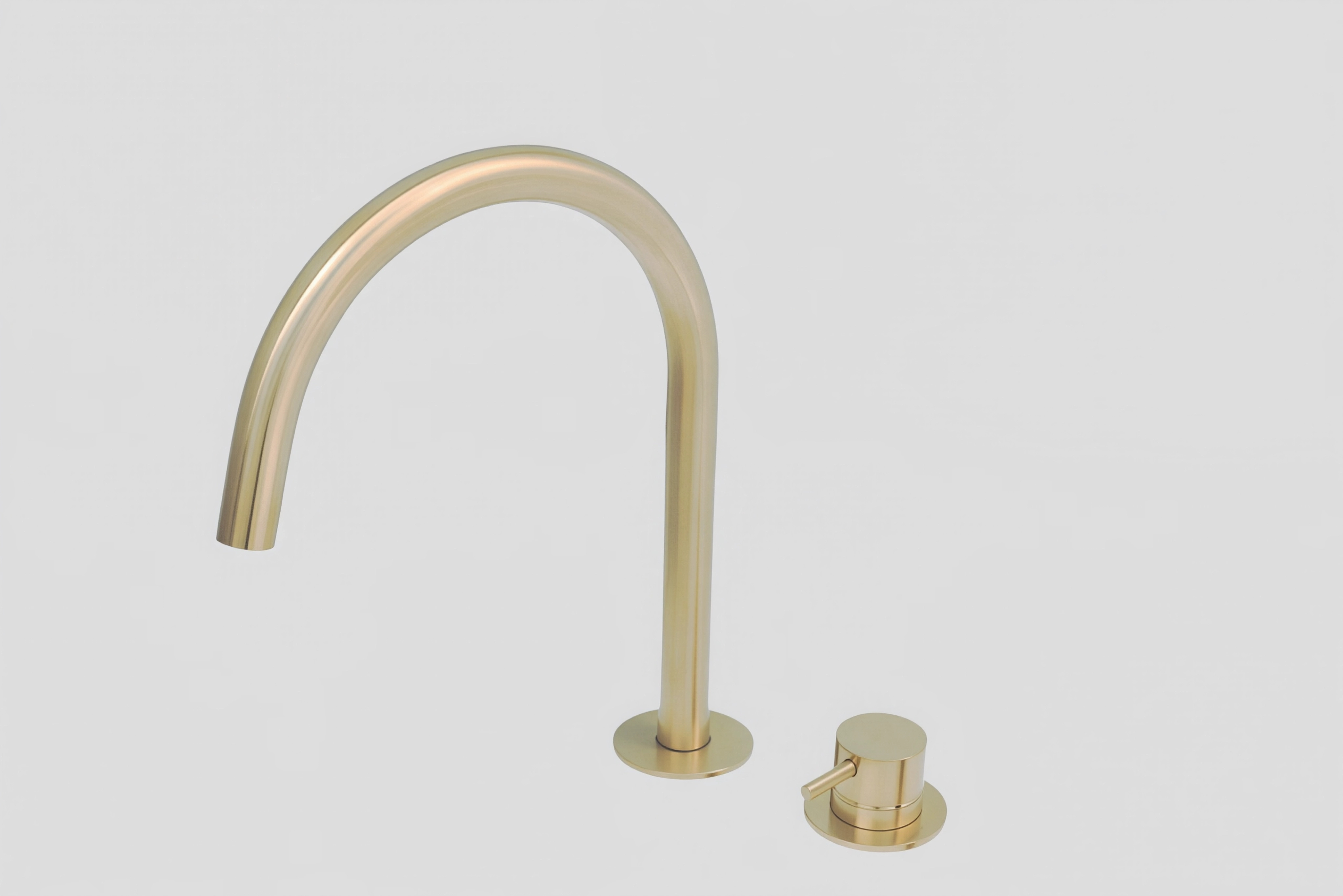 Lagoo Garda Wastafelmengkraan 2-gats m. draaibare uitloop medium G1230PG Brushed Champagne PVD