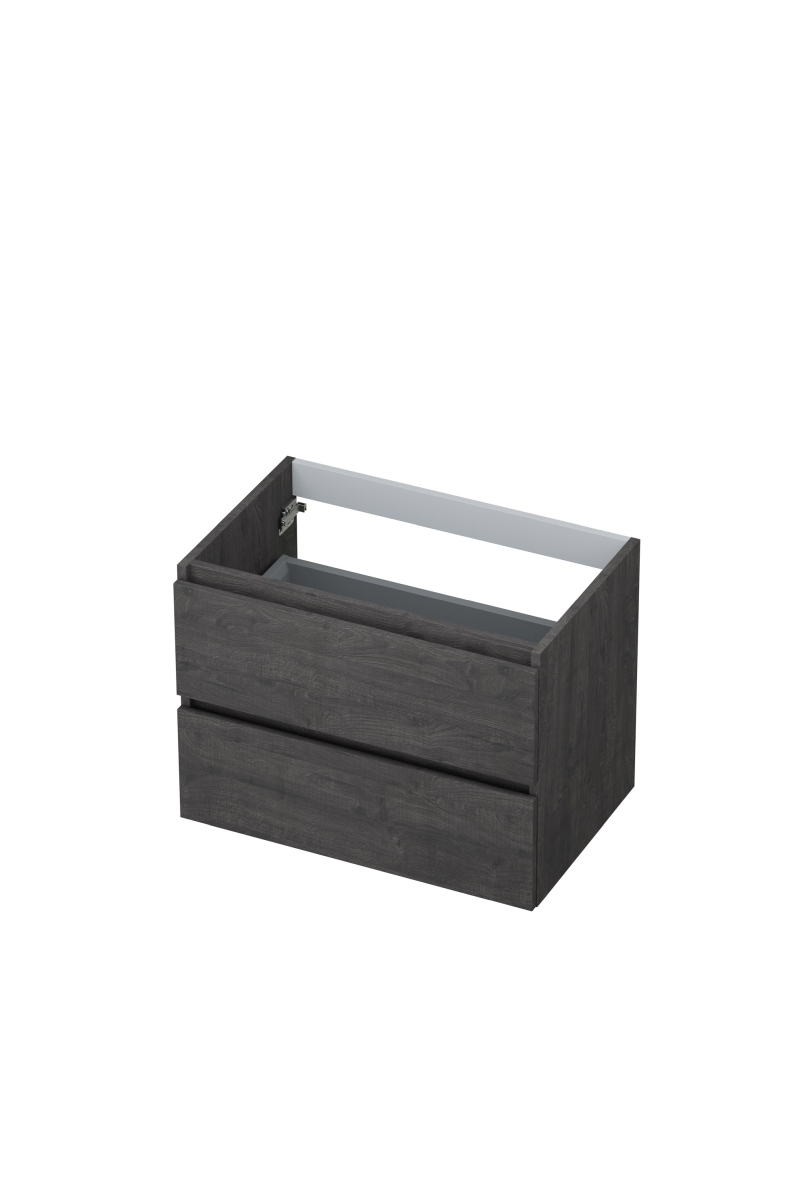 INK onderkast 2 laden gr.loos m. houten keerlijst 1257116 Oergrijs H520xB700xD450