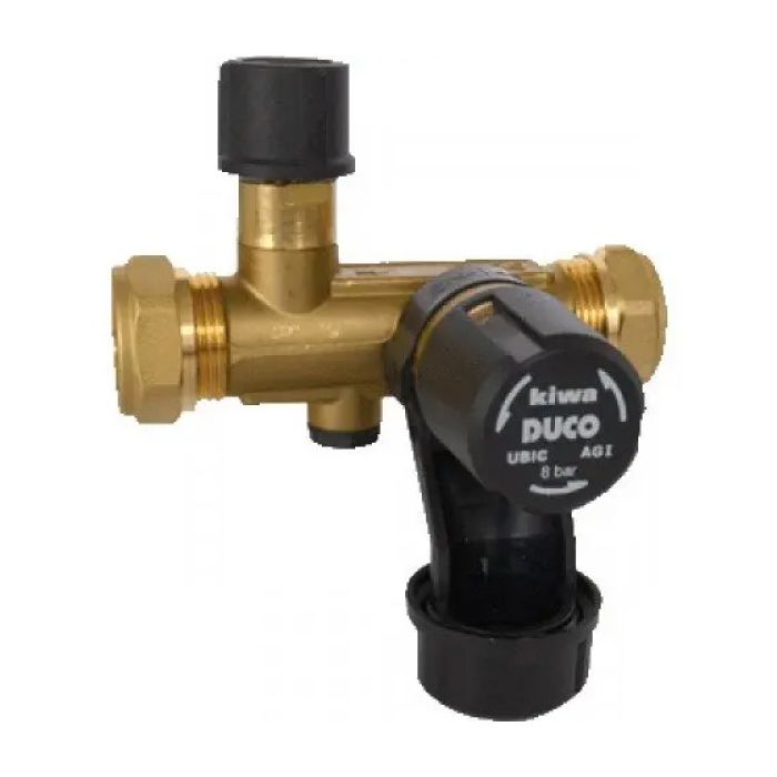 Pentec Duco-Ubic inlaatcombinatie 22mm knel 8 bar 1203-0-08-01