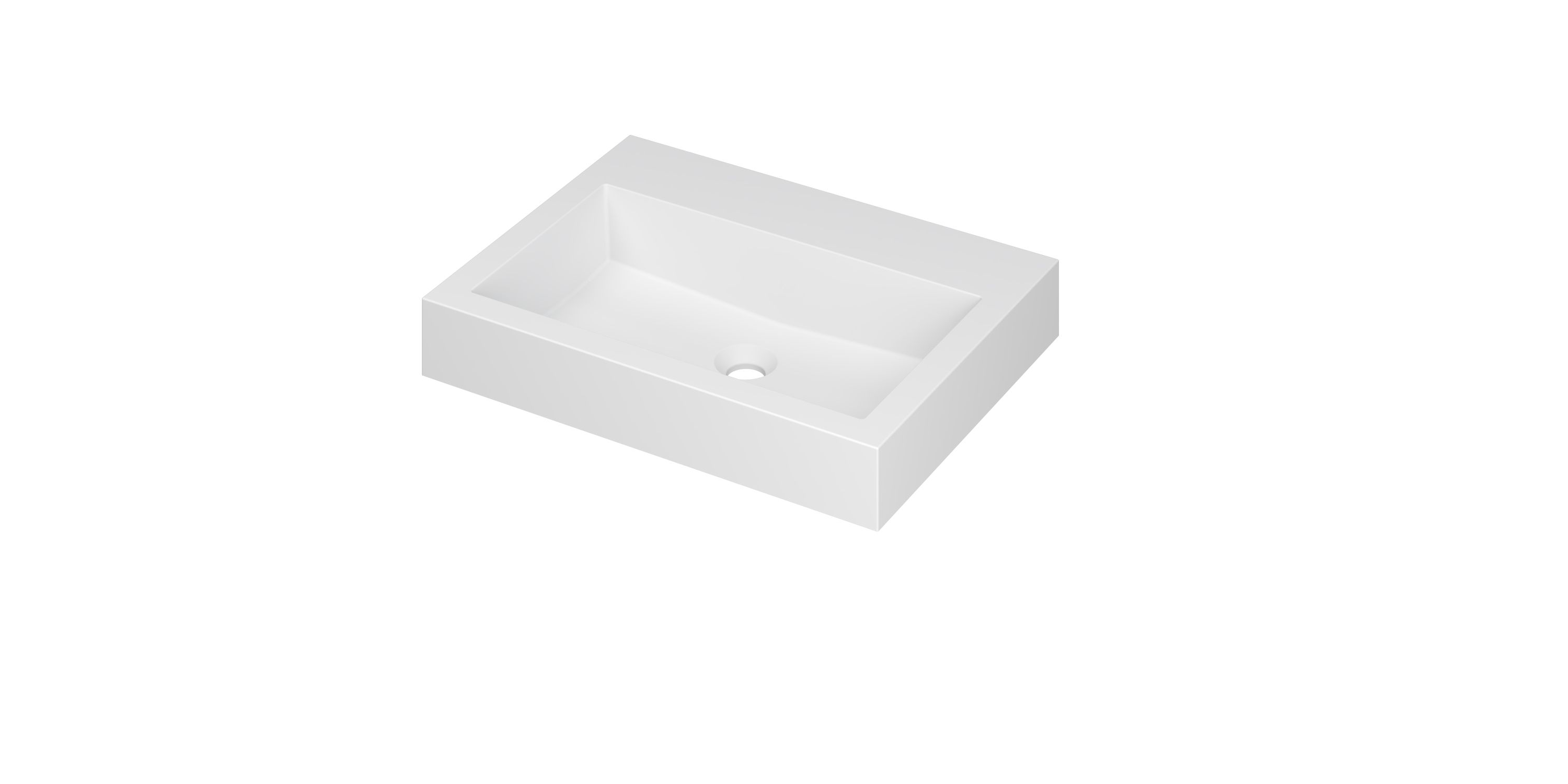 INK Momento wast. Polystone z. krgt. 3421300 Mat wit H90xB600xD450