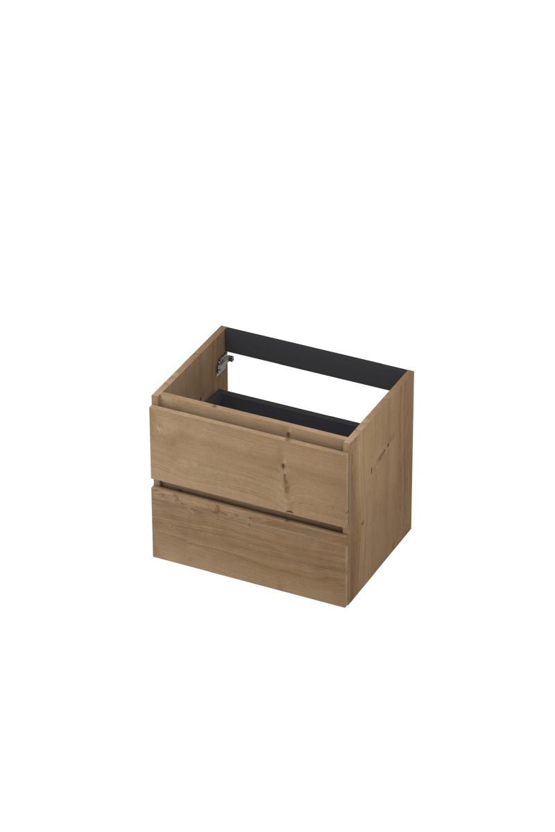 INK Fineer onderkast 2L gr.loos houten keerlijst fineer 1221402 Ash grey H520xB600xD450