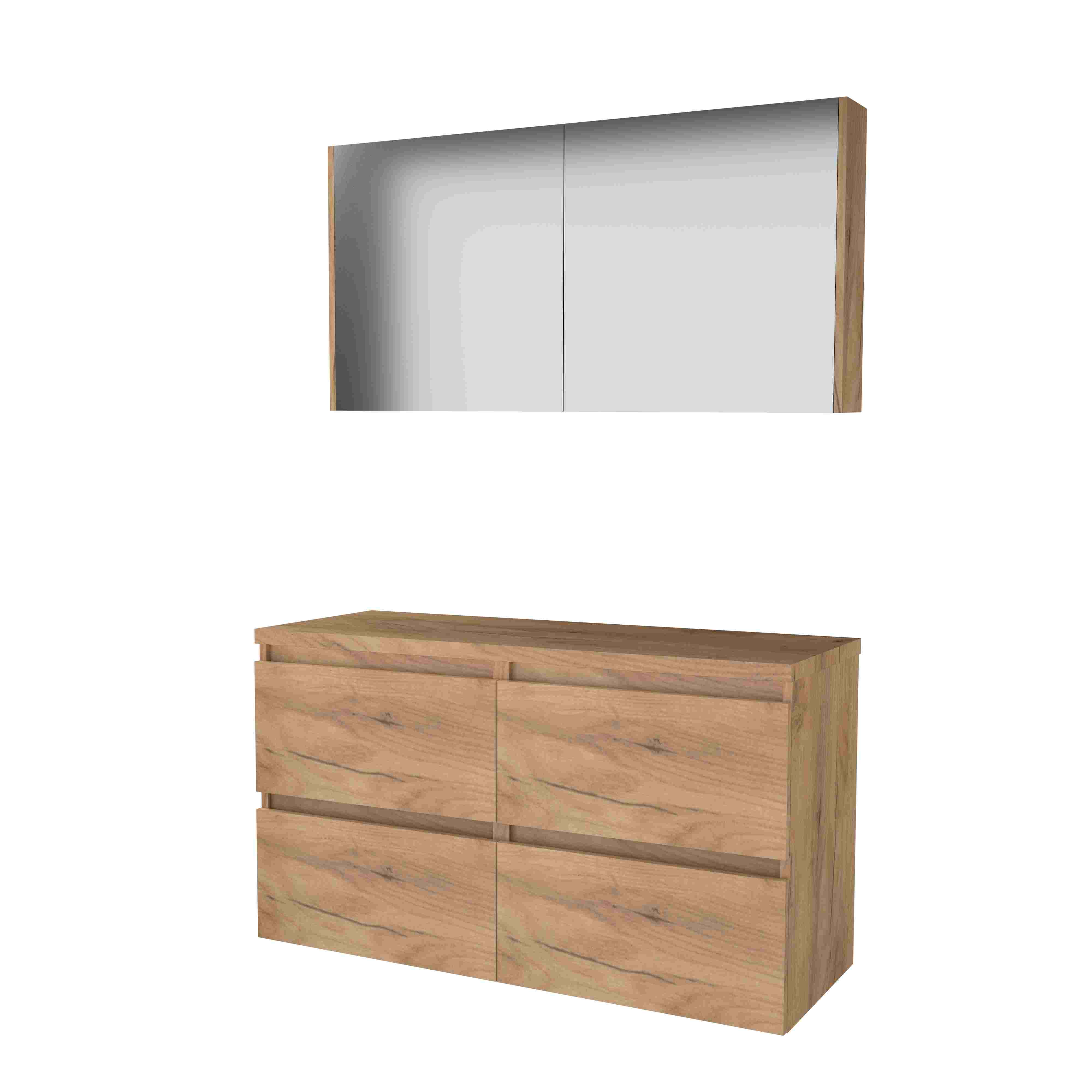 Basic Comfort 46 onderk. GL incl. 4 la + afdekplaat incl. sp.kast B1200xD460 Whisky Oak / 1813526