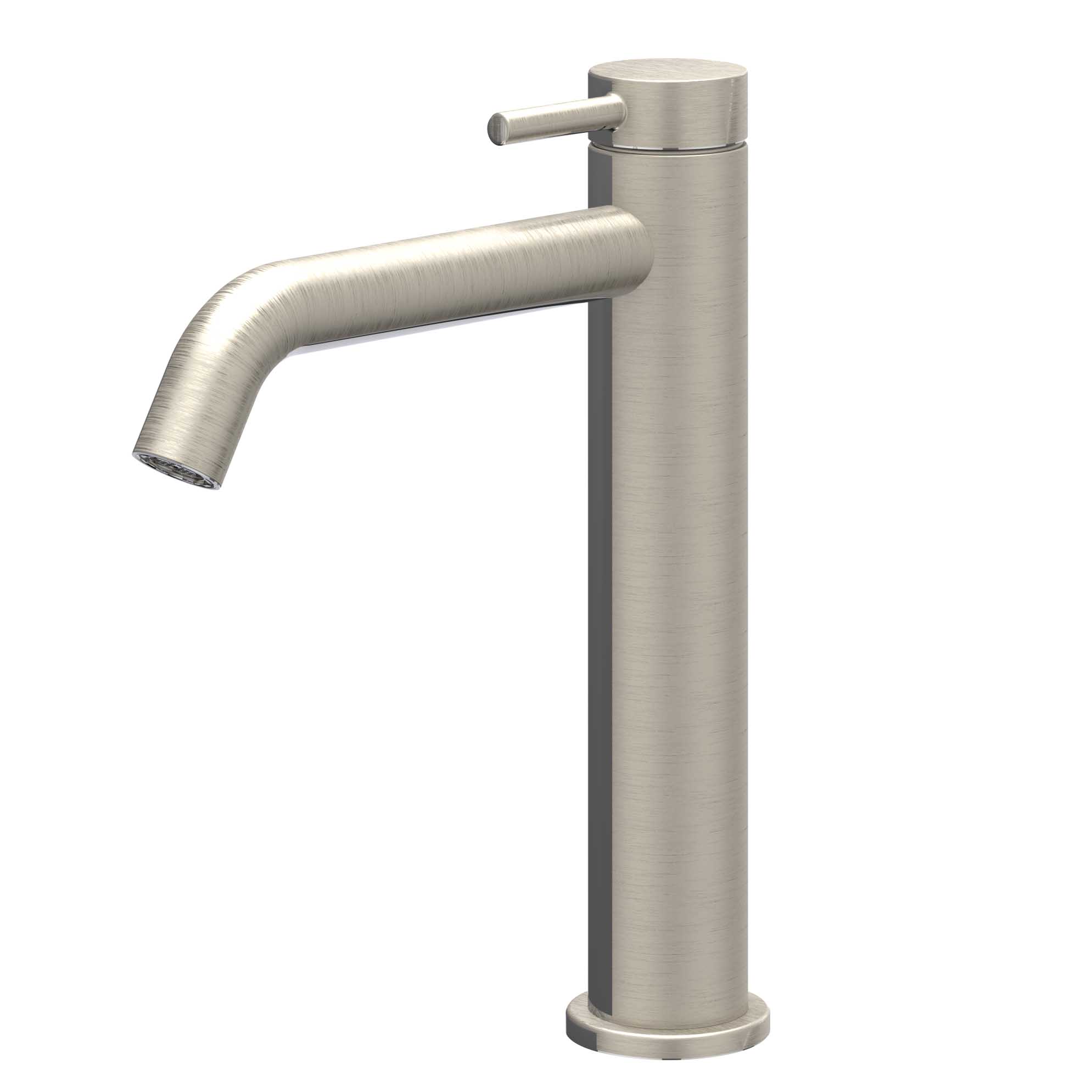 IVY Bond Eenhendel wastafelmengkraan opbouw model M coldstart 6100153 gebr. nickel PVD