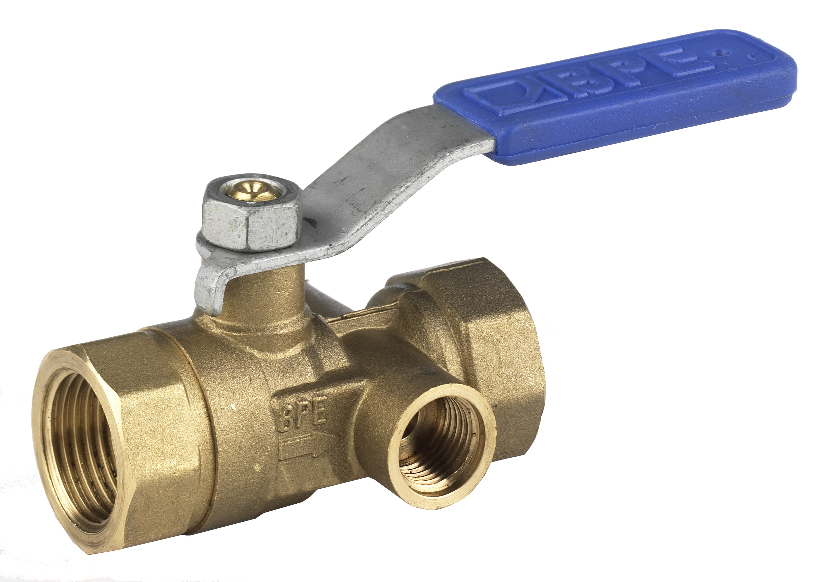 Kogelstopkraan kiwa met aftapgelegenheid 1/2 binnendraad 53315