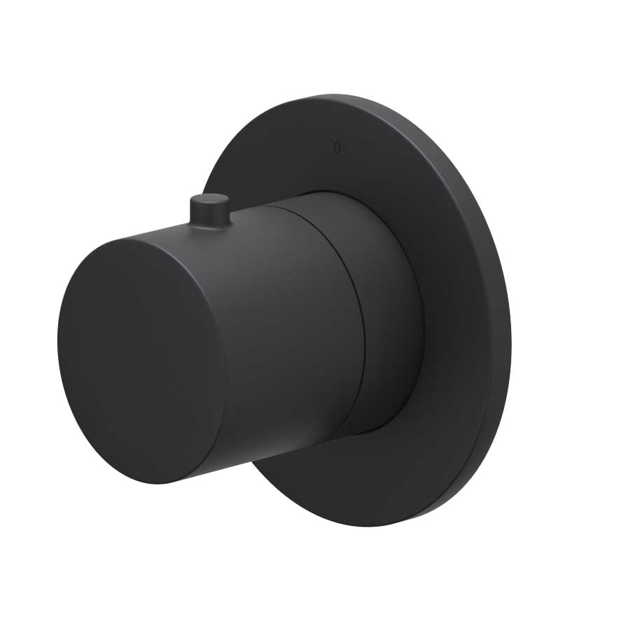 IVY Bond Afbouwdeel inbouw stopkraan symmetry met rond rozet 6202572 Mat zwart PED