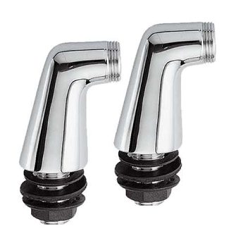 S-kopp. 1/2x 3/4 staand luxe 70 mm per paar