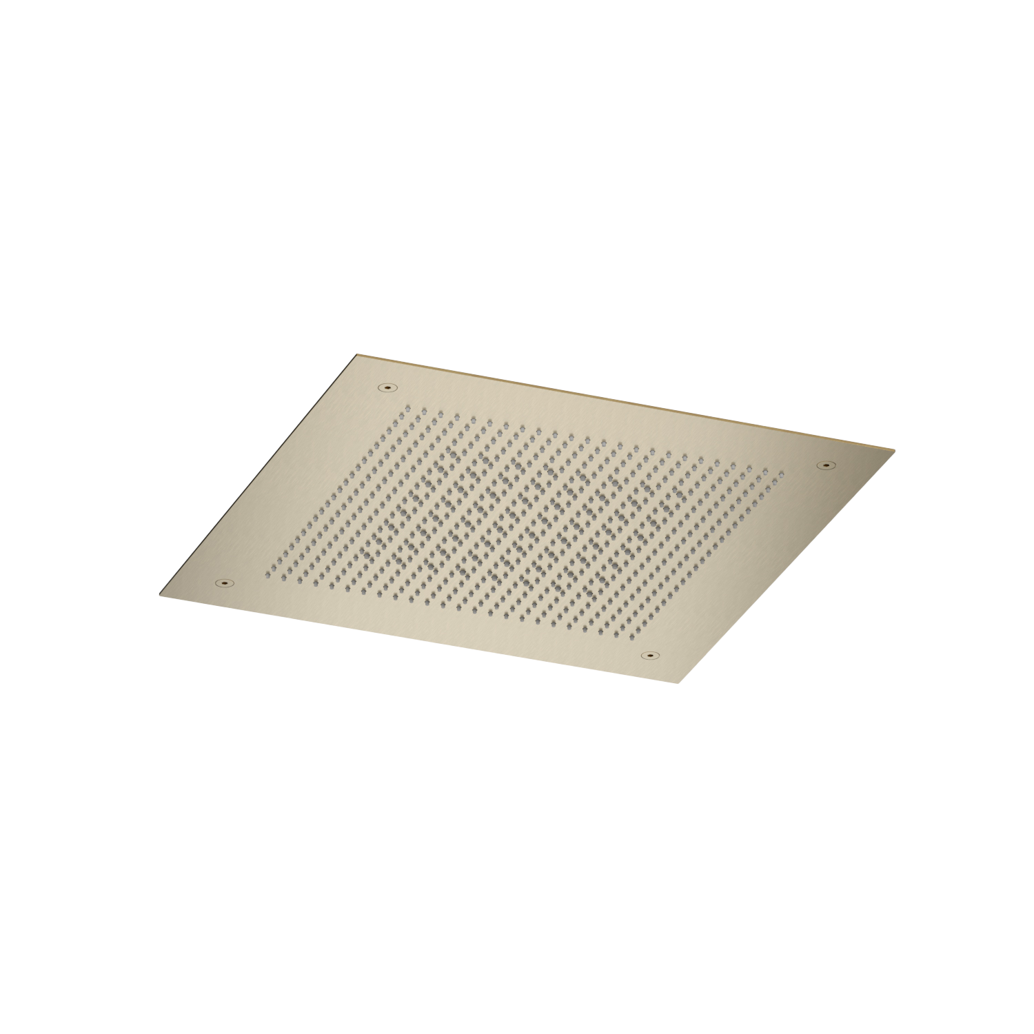 Hotbath Ace inbouw hoofdd. velvet en rnshower 38x38 cm AC148BBP Geborsteld messing PVD